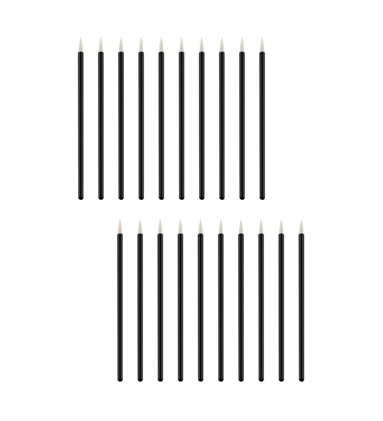 Ipetboom 200 Pcs Makeup Brush Eye Makeup Disposable Eyeliner Applicator Liquid Makeup Tools 10X0.5X0.5cmx2pcs Whitex2pcs - Buy Online on GoSupps.com