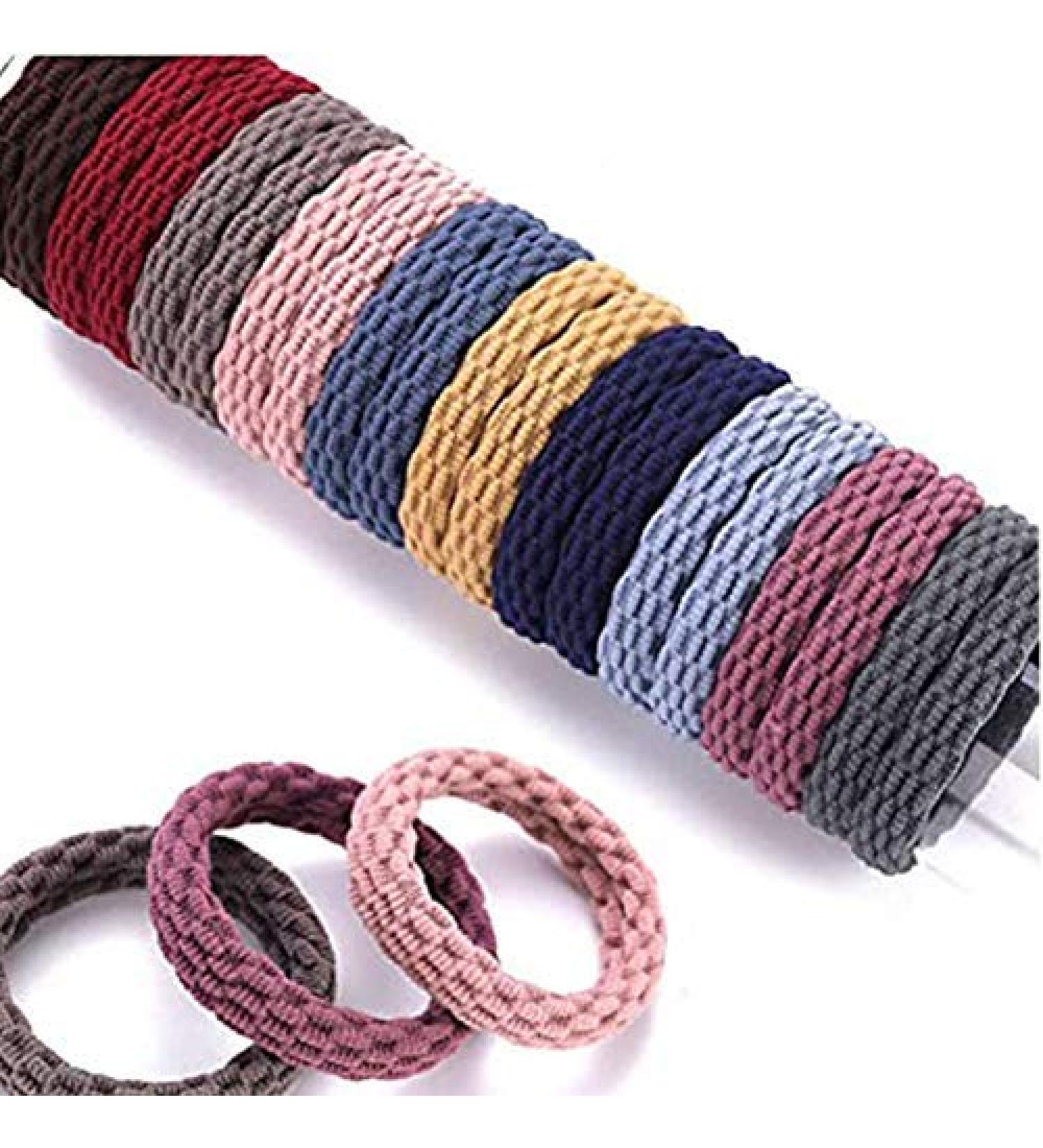 DAHI Hair Ties - 100pcs Elastic Ponytail Bands in 10 Colors | International Shipping - Buy Online on GoSupps.com