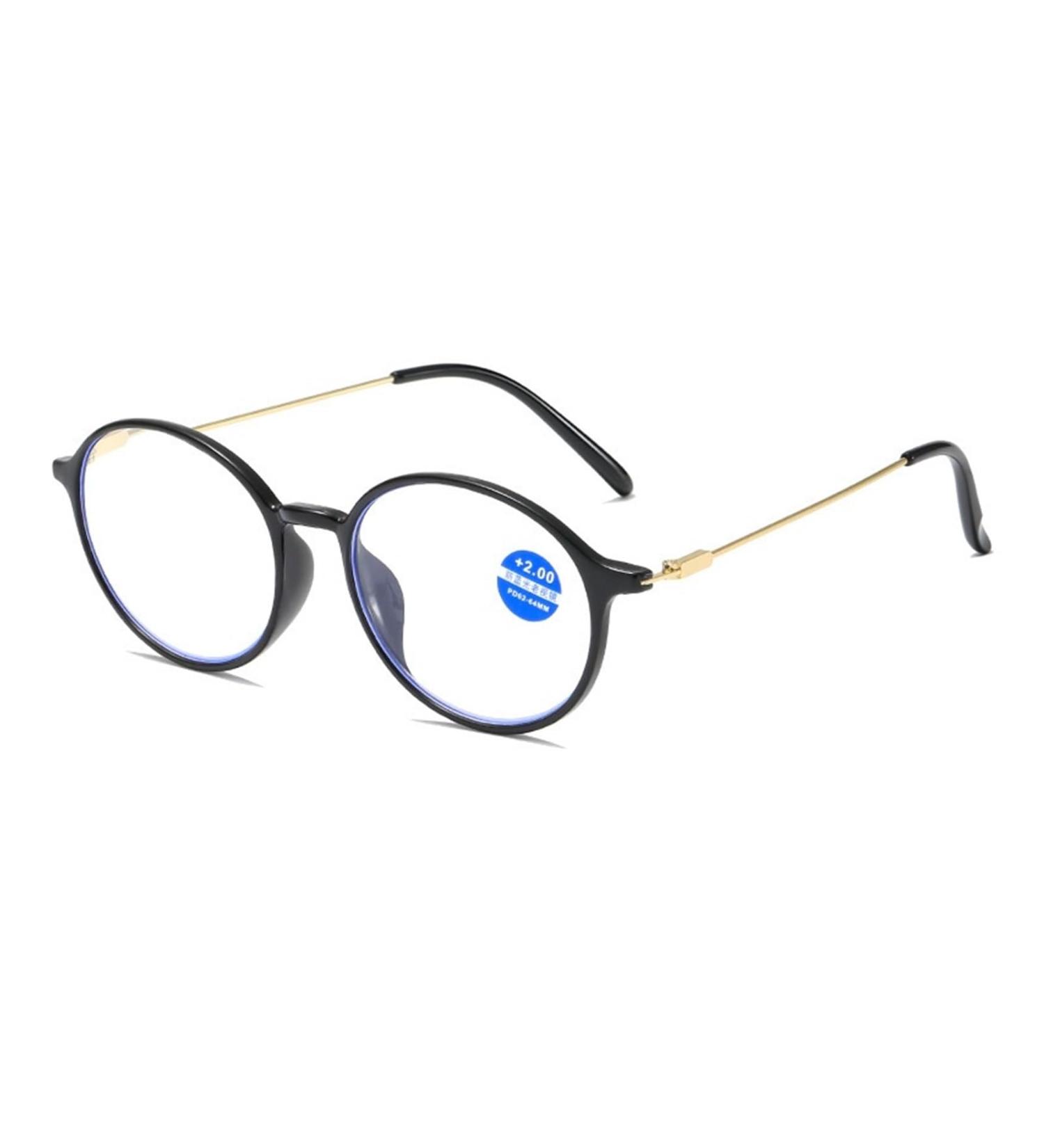 Buy Iynwbjts Anti-Blue Light Reading Glasses - TR90 Oval Frame with Metal Legs (Size 3.50 Black Box) | International Shipping - Buy Online on GoSupps.com