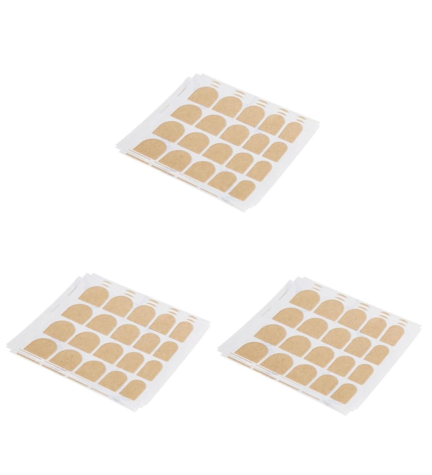 FRCOLOR 150 Sheets Jelly Gel Nail Sticker Nail Wraps Stickers False Nail Adhesive Stickers False Nail Stickers Manicure Accessories False Nail Tips Adhesive Nail Tabs Detachable Jelly Glue Yellowx3pcs 6.2X6.2cmx3pcs - Buy Online on GoSupps.com