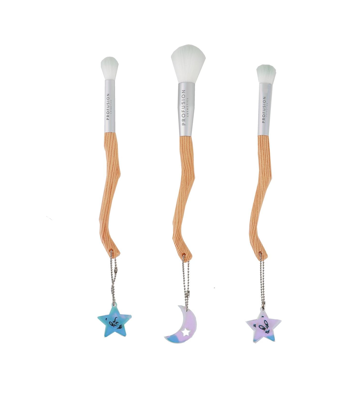 Profusion Cosmetics Casper The Friendly Ghost 3 Piece Eye and Face Brush Set for Flawless Makeup Achieve Adorable Look with the Essentials Elegance Brush Set - Buy Online on GoSupps.com