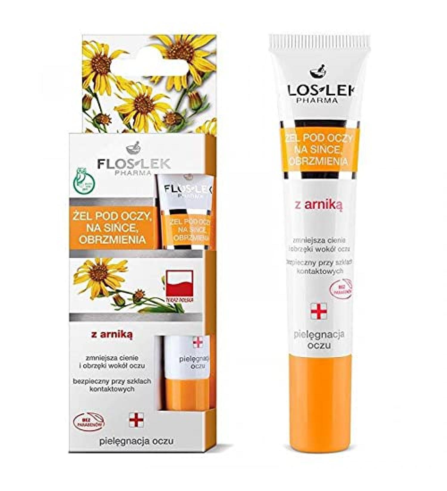 Floslek Arnica Gel 15ml - Soothes Bruises and Reduces Puffiness - Buy Online on GoSupps.com