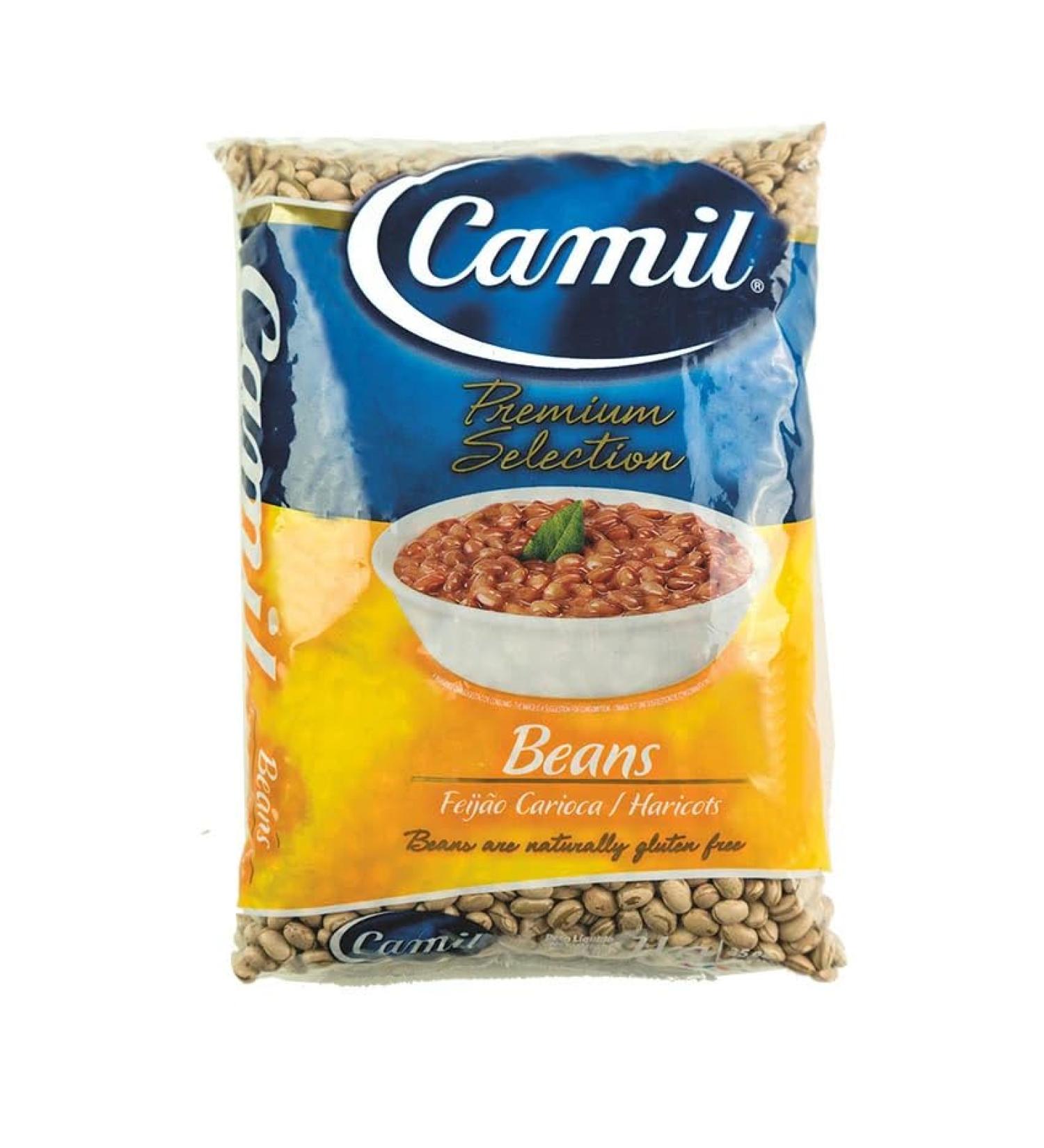 Generic Camil Brown Beans Brazil/Brazilian Beans Carioca | Haricots br siliens | Frijol | Famous Brazilian beans | Feijao Brasileiro Carioca - Camil 1kg