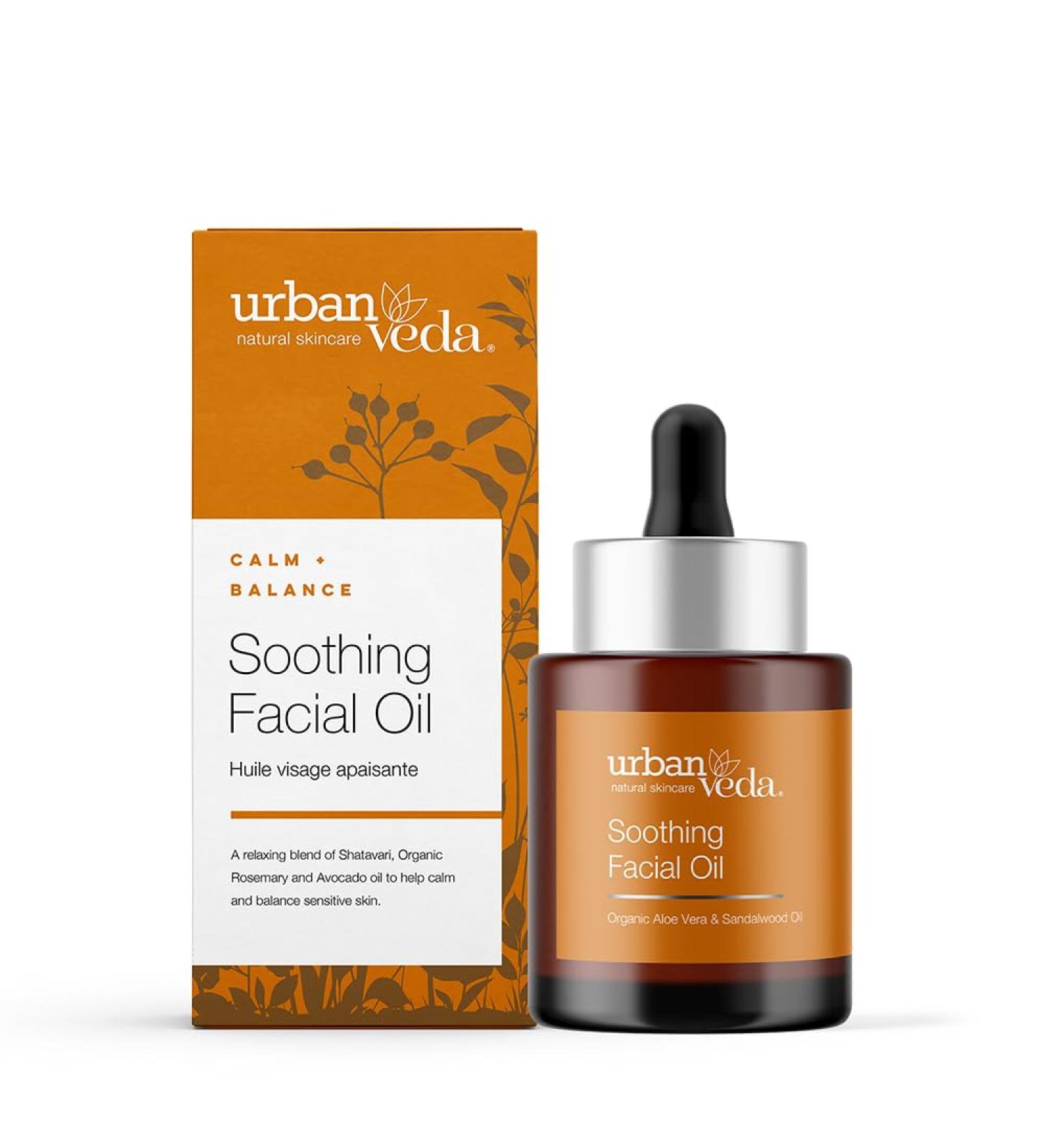 Buy Urban Veda Soothing Facial Oil - Soothe & Hydrate Your Skin | International Shipping Available - Buy Online on GoSupps.com
