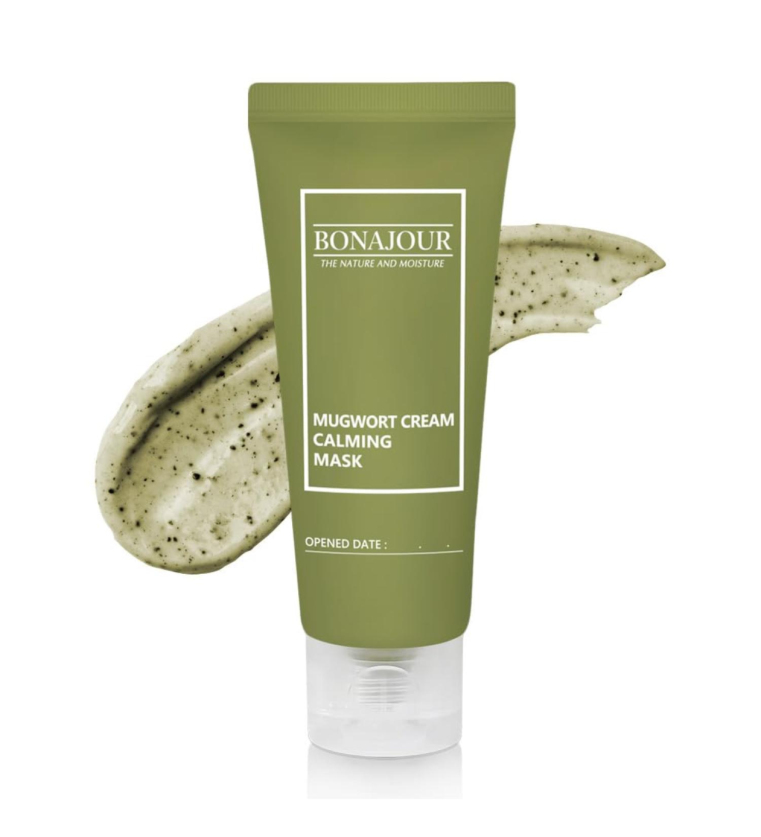Organic Mugwort & Green Tea Calming Clay Mask | Nourishing & Soothing - 1.9 Fl. Oz - BONAJOUR - Buy Online on GoSupps.com