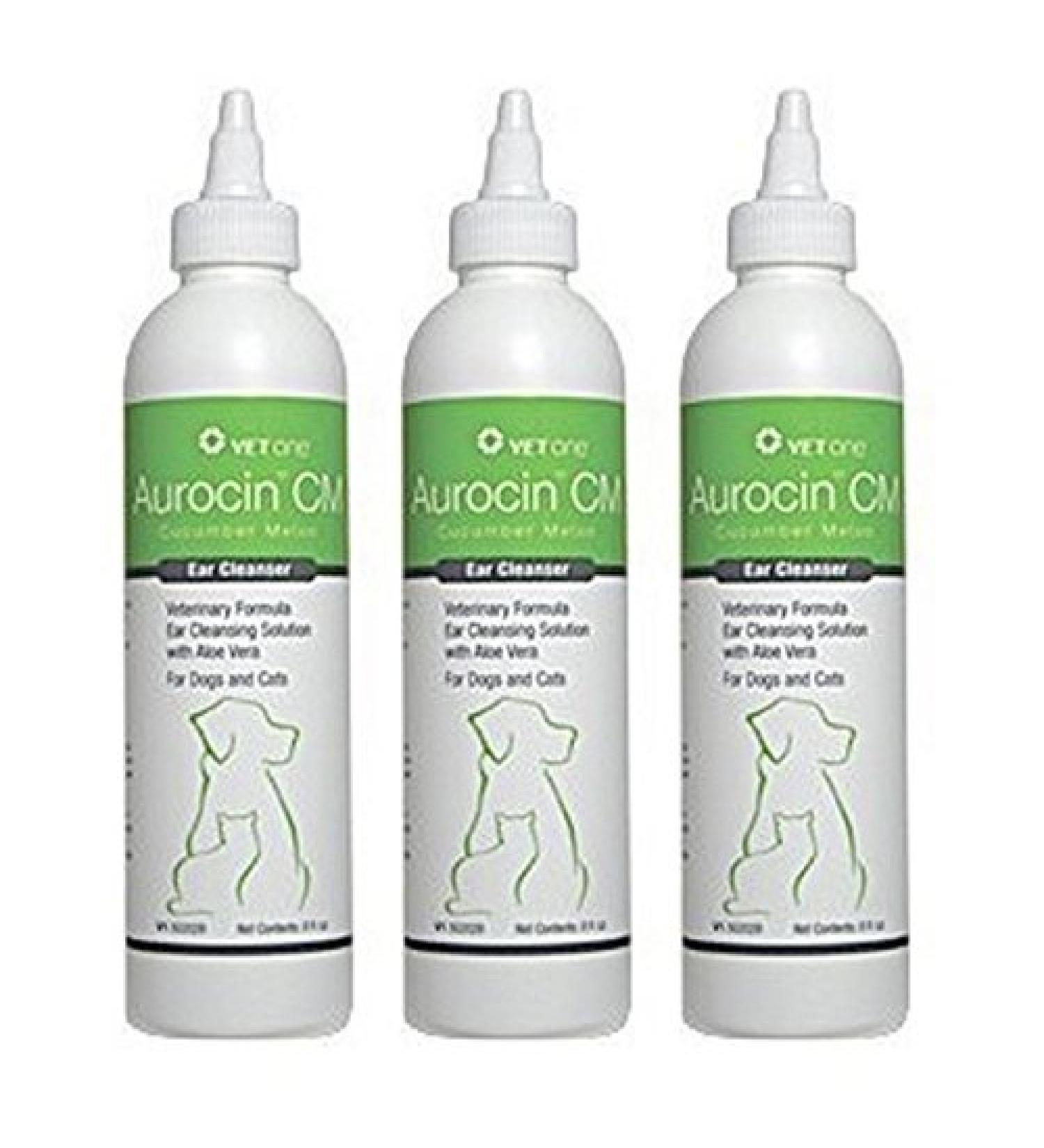 3 Pack! Aurocin CM Ear Cleanser, 8 oz