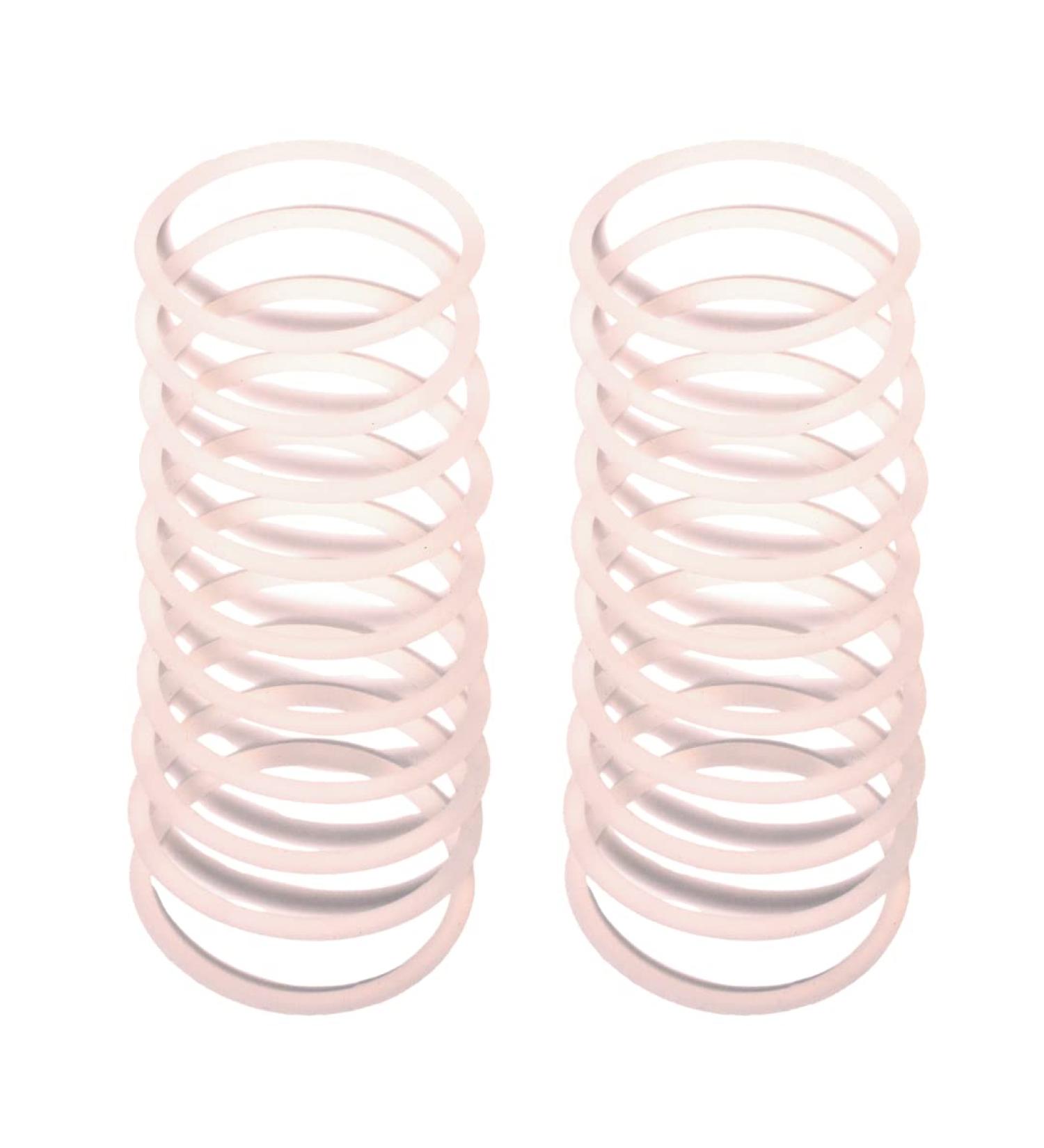 Mia Silkies Hair Ties - Long-Lasting Silicone Elastics for Thick Hair - 2 Packs/20 Pieces - Transparent Clear Color - Ideal for Women, Teens, Athletes, and Girls - Buy Online on GoSupps.com