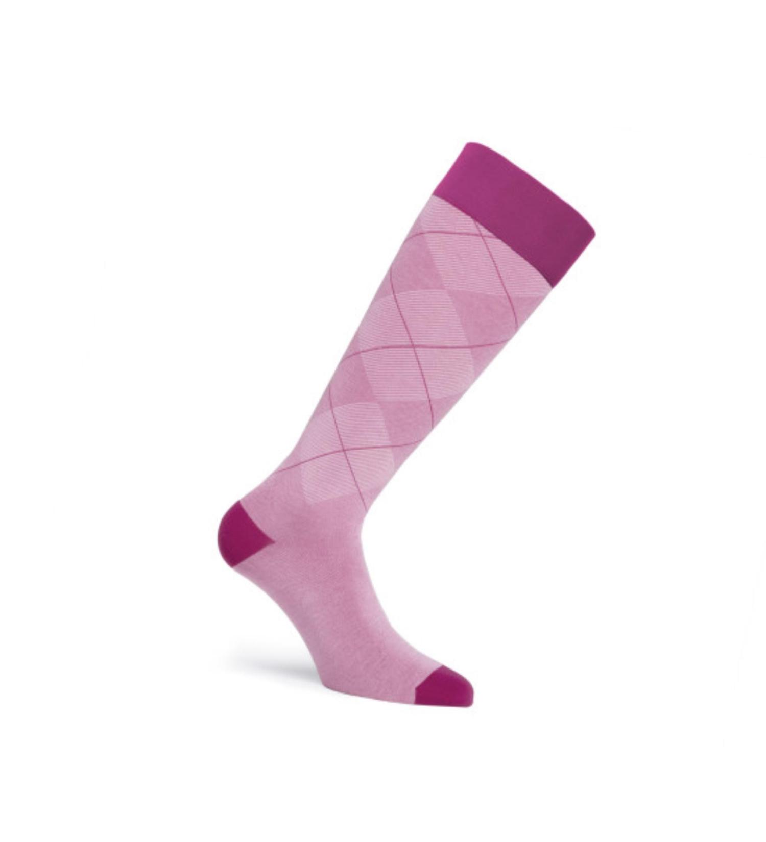 JOBST Casual Pattern Knee High Compression Socks 15-20mmHg - Preppy Pink Medium - International Shipping - Buy Online on GoSupps.com