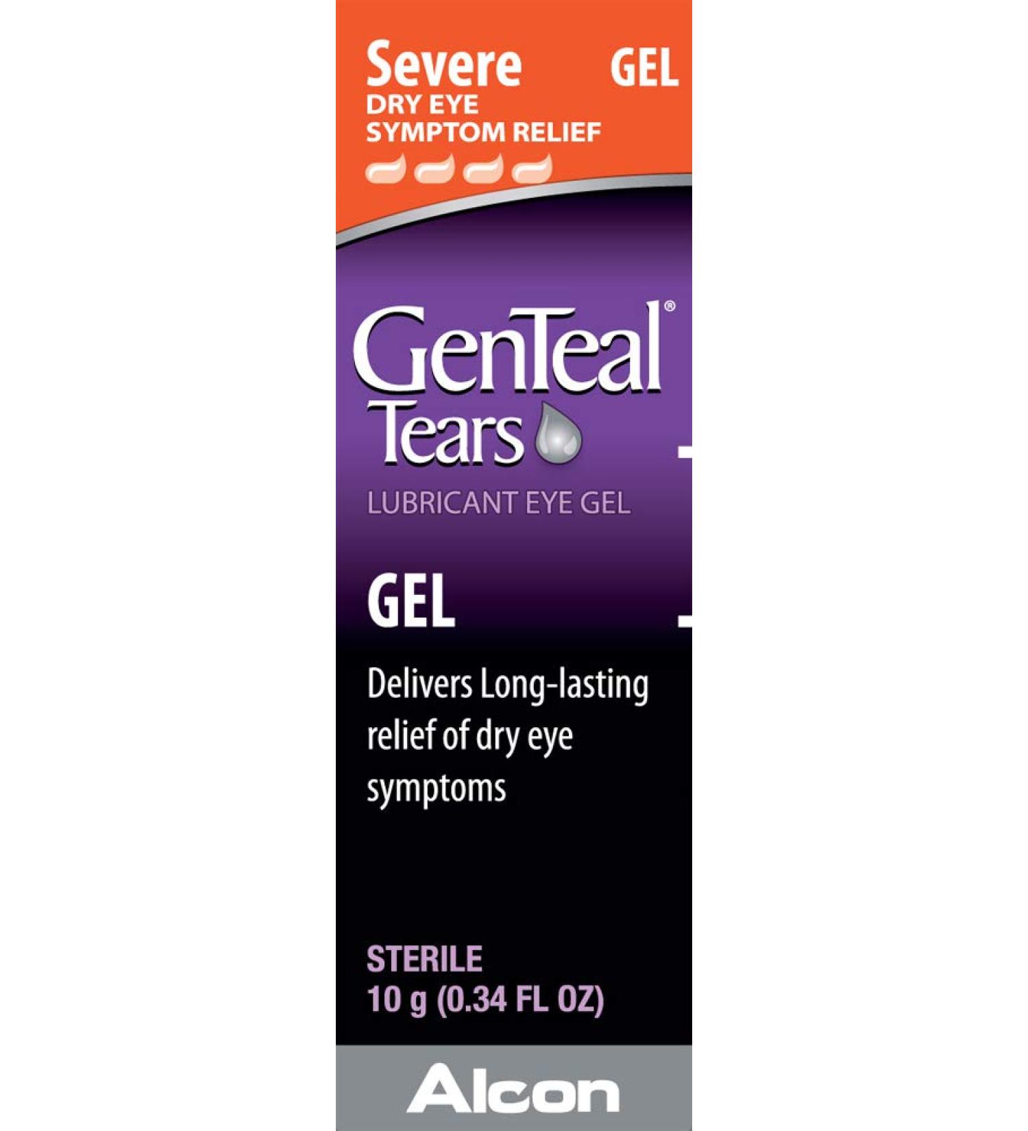 GenTeal Lubricant Eye Gel Severe 0.34 Fl Oz - Long-lasting Relief for Dry Eyes - Buy Online on GoSupps.com
