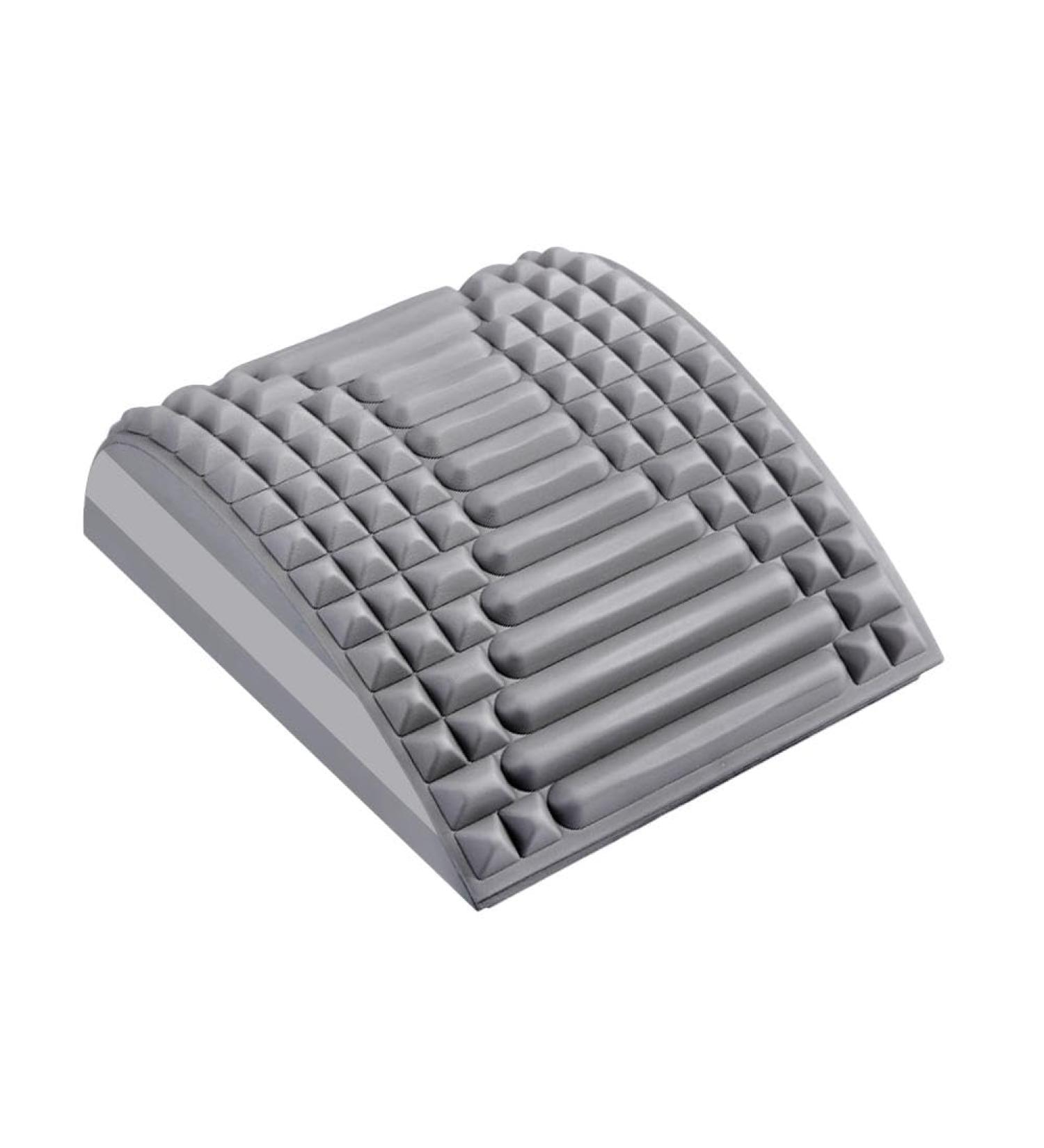 Back Spine-Cracker for Lower Back Pain Relief | Adjustable Multi-Stage Stretching & Yoga Support - Gray Size | International Shipping - Buy Online on GoSupps.com