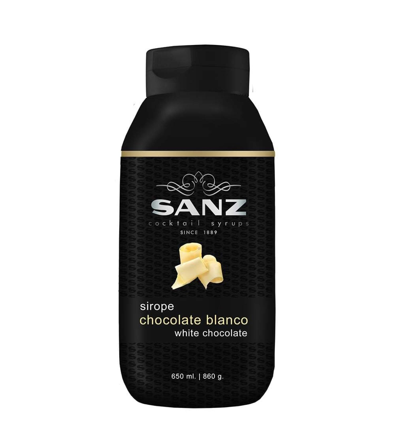  SANZ SANZ Alcohol-free chocolate white syrup 0.65 l - Buy Online on GoSupps.com