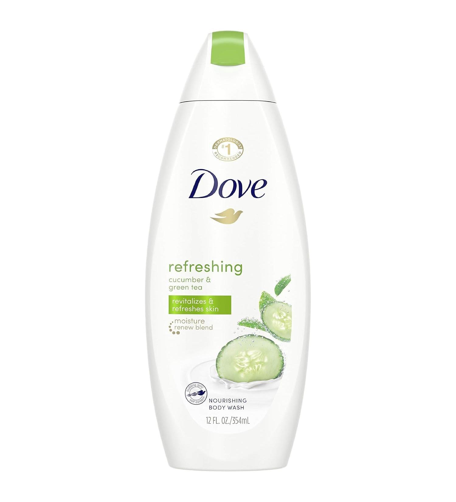 Dove Body Wash 11 Ounce Go Fresh Cucumber & Green Tea 11 Fl Oz (Pack of 2) Green Tea 12 Fl Oz (Pack of 2) - Buy Online on GoSupps.com