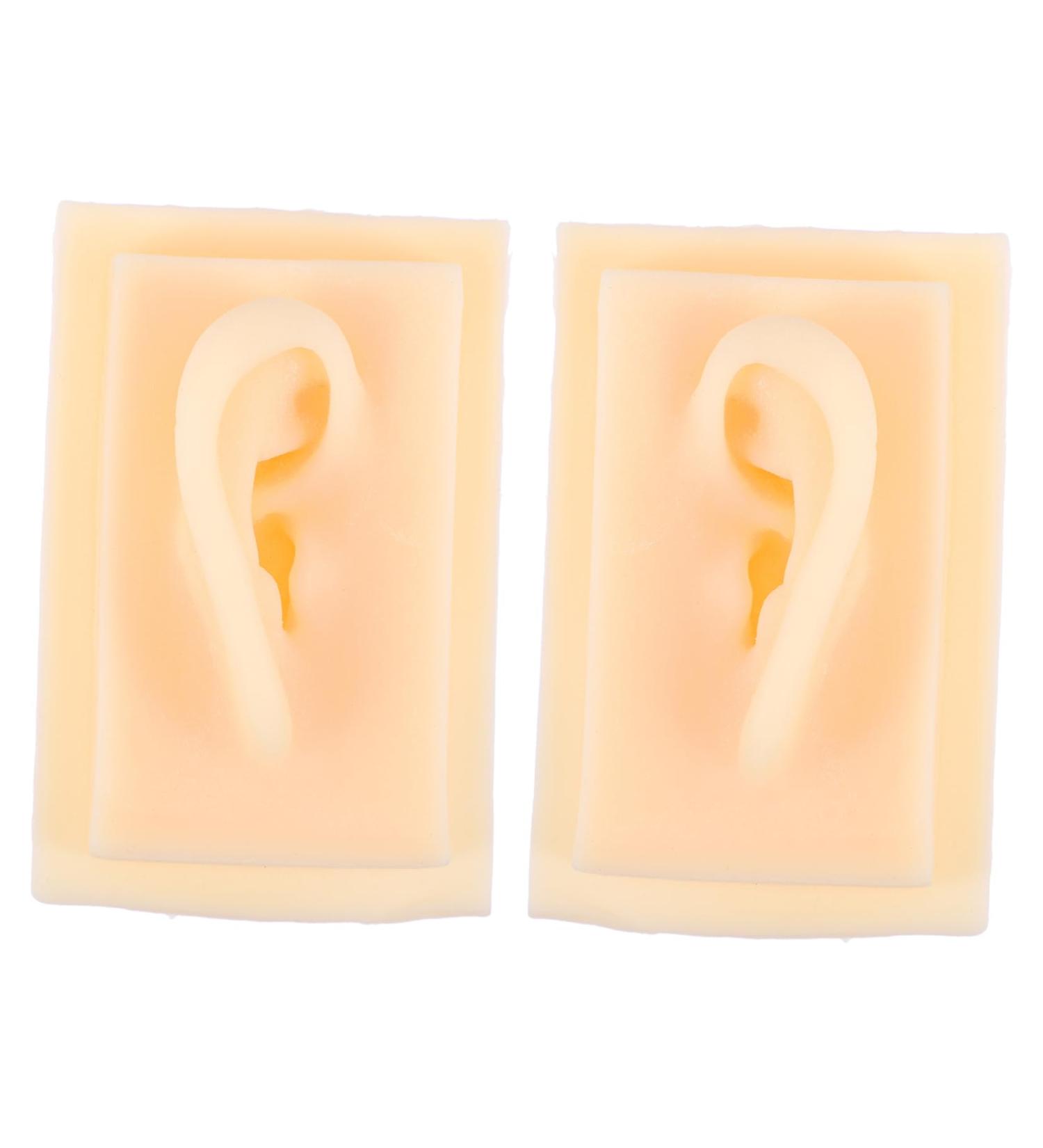 FOMIYES Silicone Ear Model for Teaching & Display | 1 Pair Hearing Aid Presentation Prop 9.5X6.5X4.5CM - International Shipping Available - Buy Online on GoSupps.com