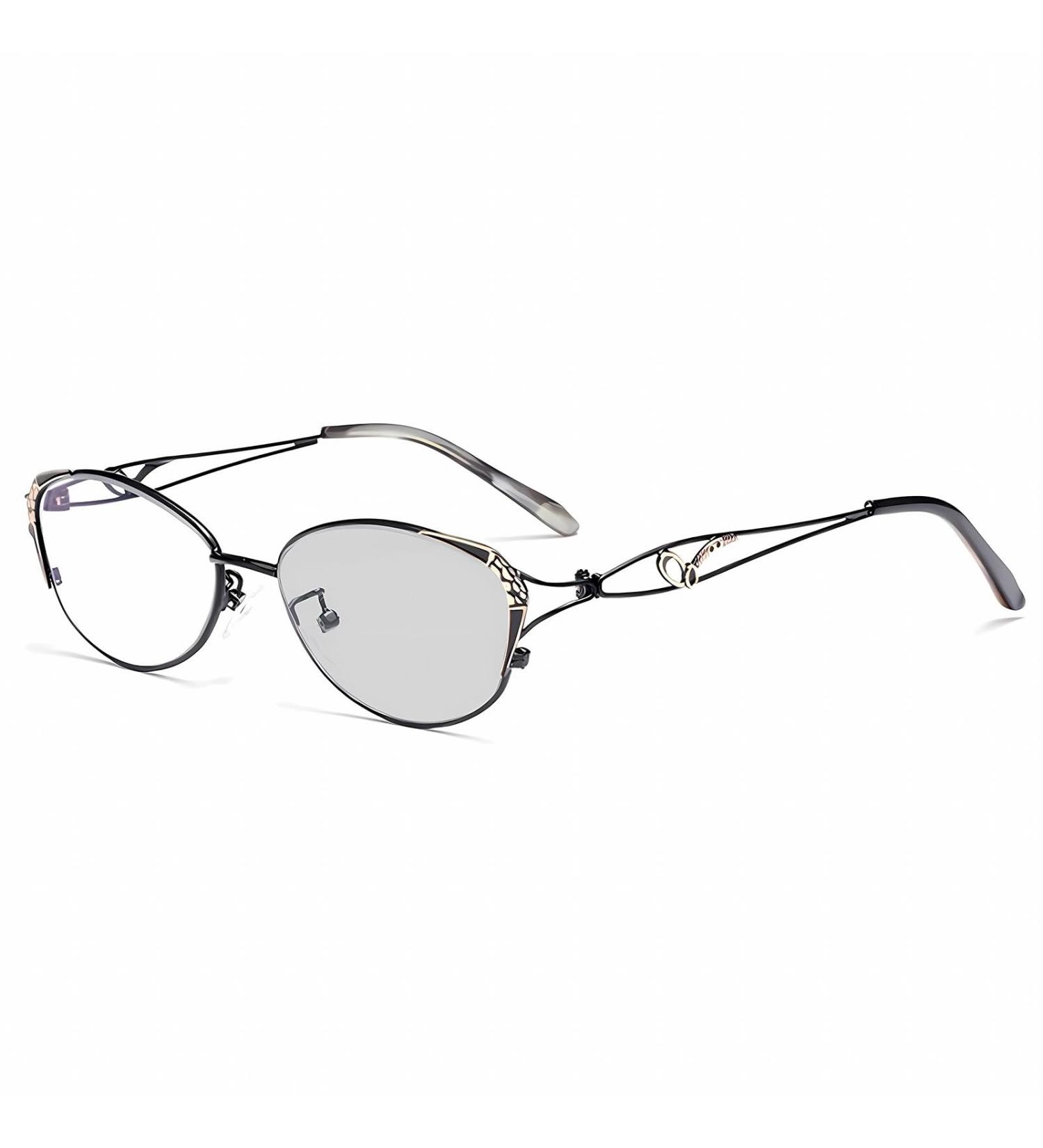 Photochromic Reading Glasses for Women | UV Blocked Outdoor Sunglasses | 0.75x Black | Spring Hinge Visual Aid - Buy Online on GoSupps.com