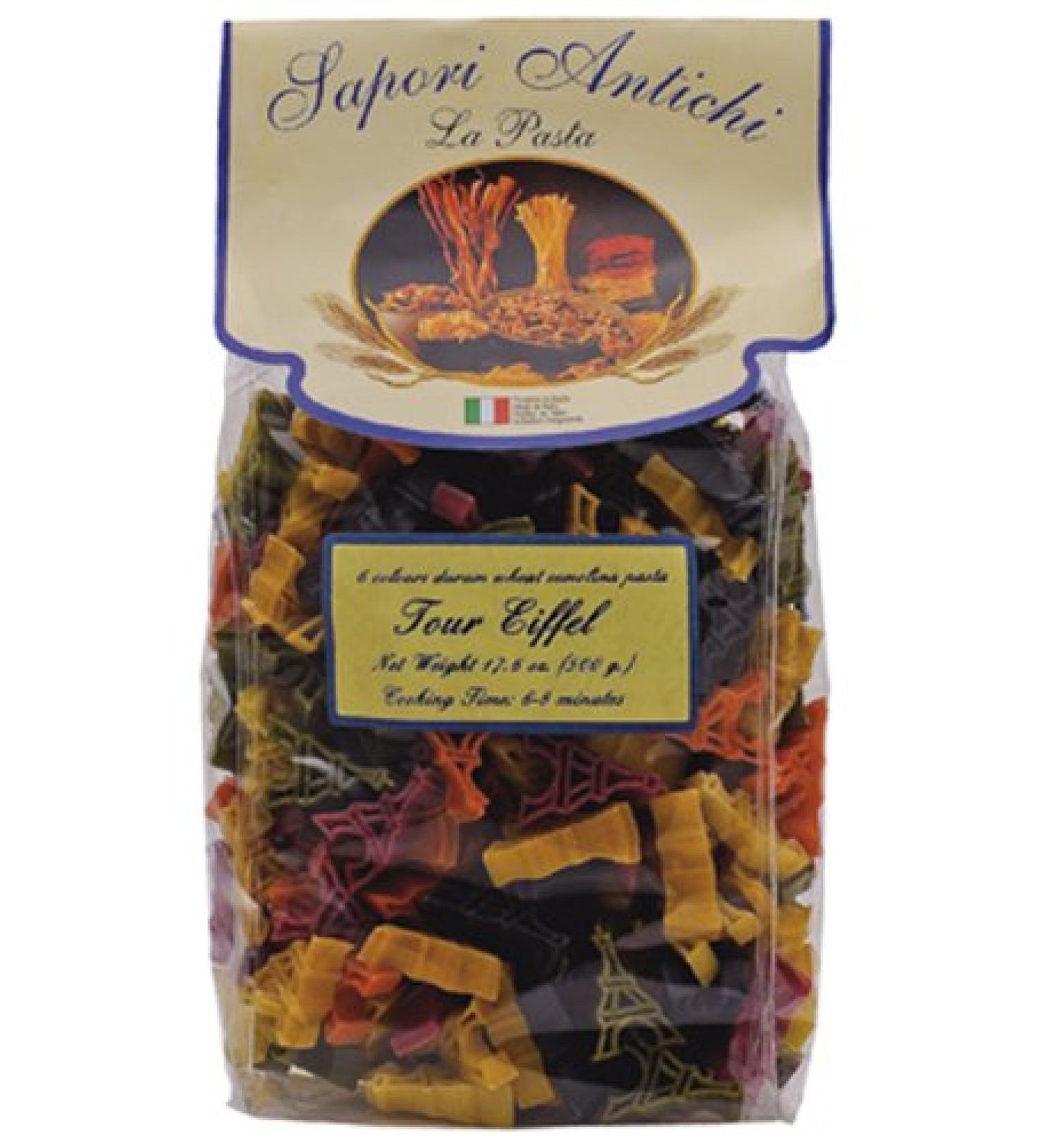 Sapori Antichi Pasta, Multicolor Eiffel Tower, 17.6-Ounce