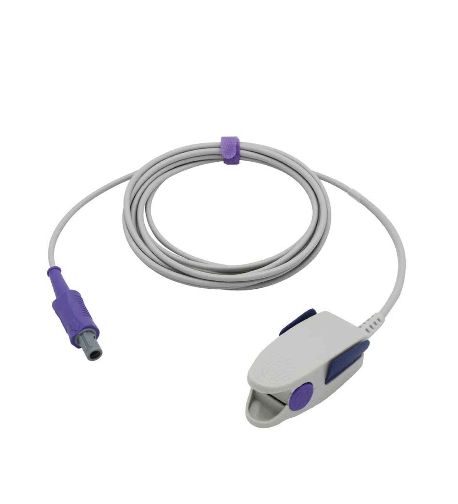 Sino-k Compatible Biolight Spo2 Sensor Adult Finger Clip 9.8 ft FDA/CE Approved