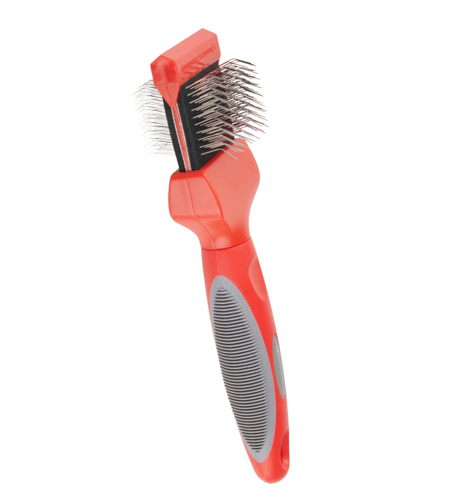 Groomer Essentials Flexible Slicker Brush - Single/Extra Firm | Best Pet Grooming Tool - Buy Online on GoSupps.com