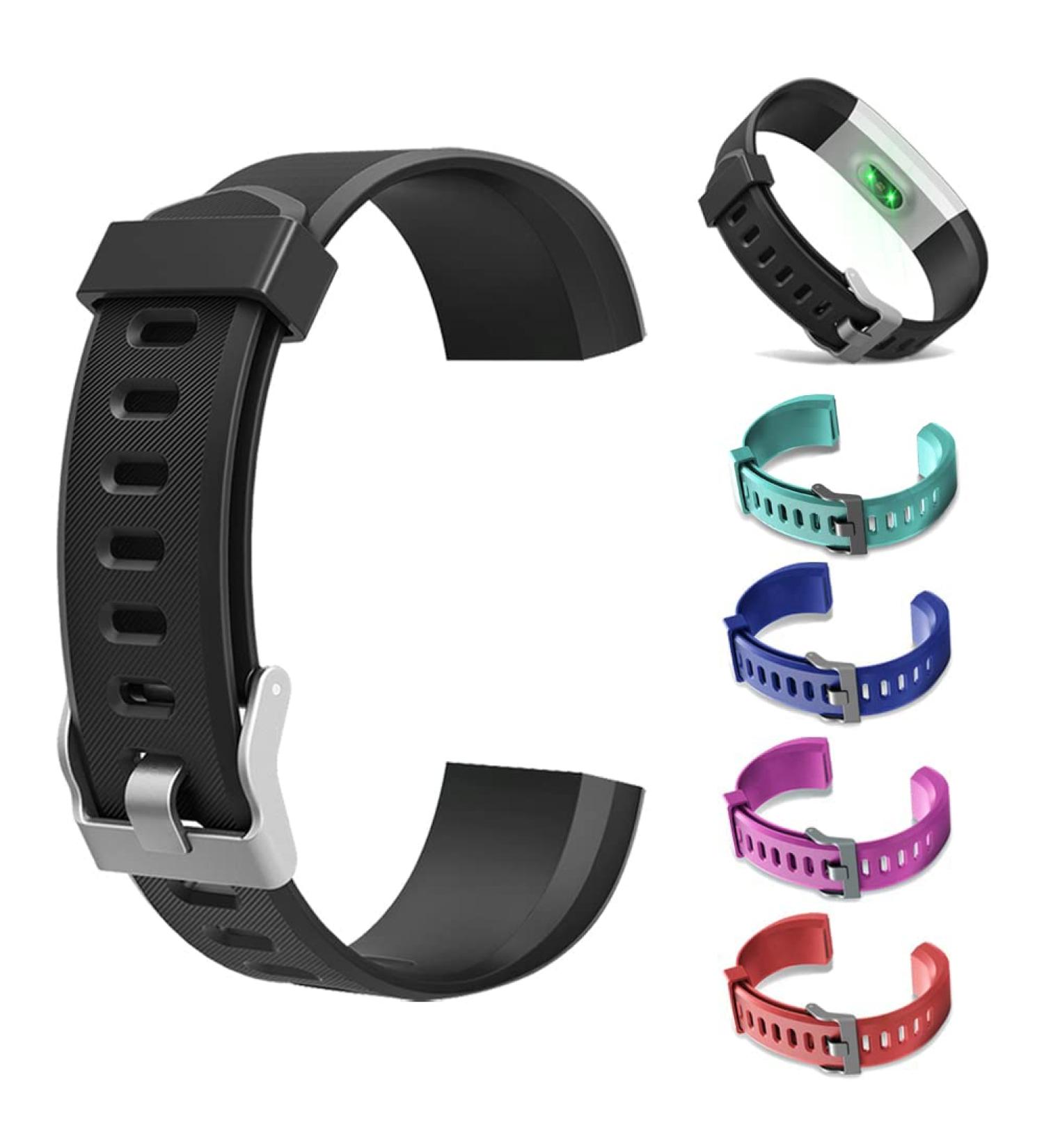 Replacement Wristbands for ID115Plus HR Smart Watch - Adjustable Colorful Bands & Black Accessories - Buy Online on GoSupps.com