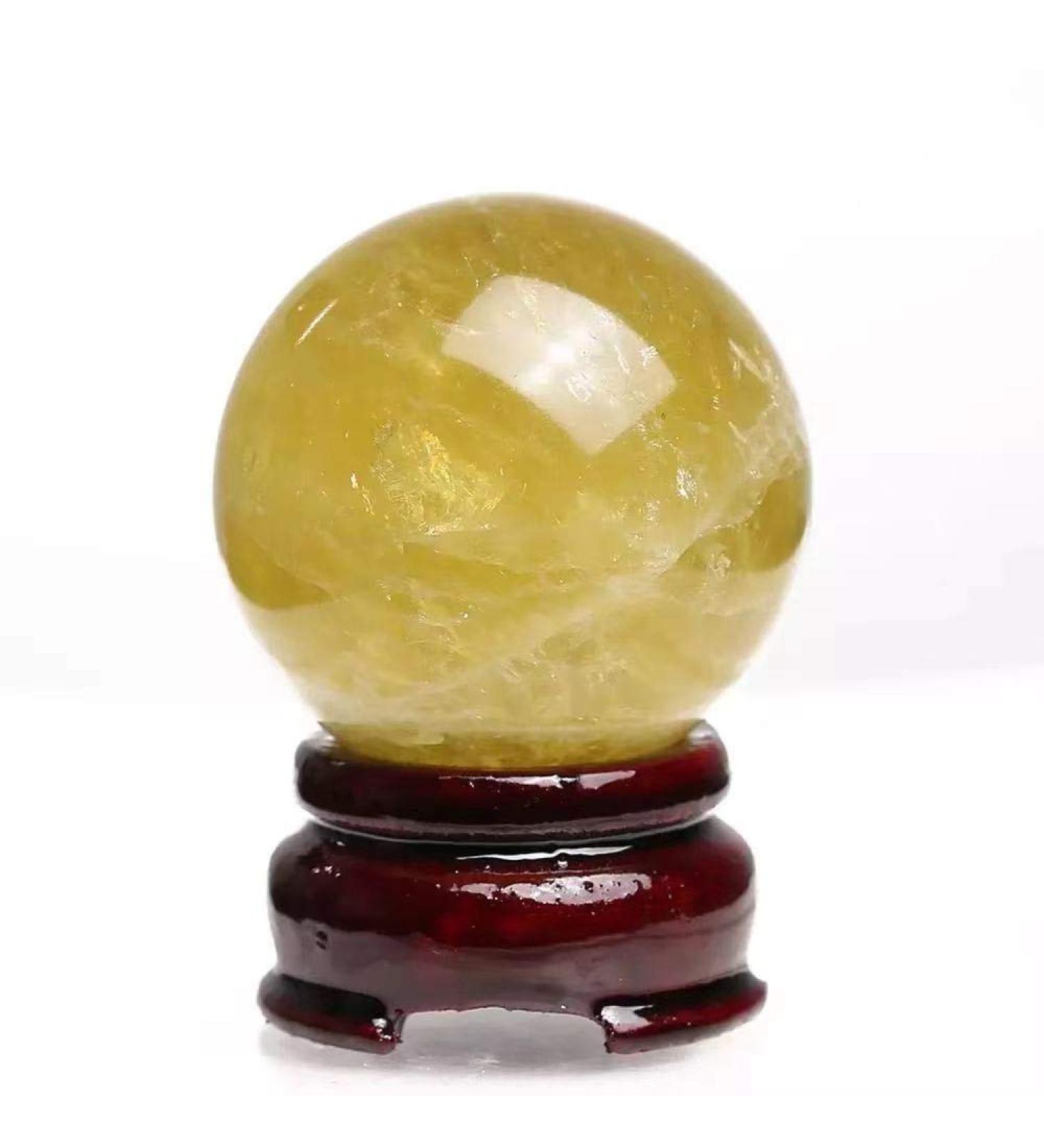 60mm-70mm Natural Citrine Quartz Crystal Stone Spheres Balls 1pc Obelisk - Buy Online on GoSupps.com