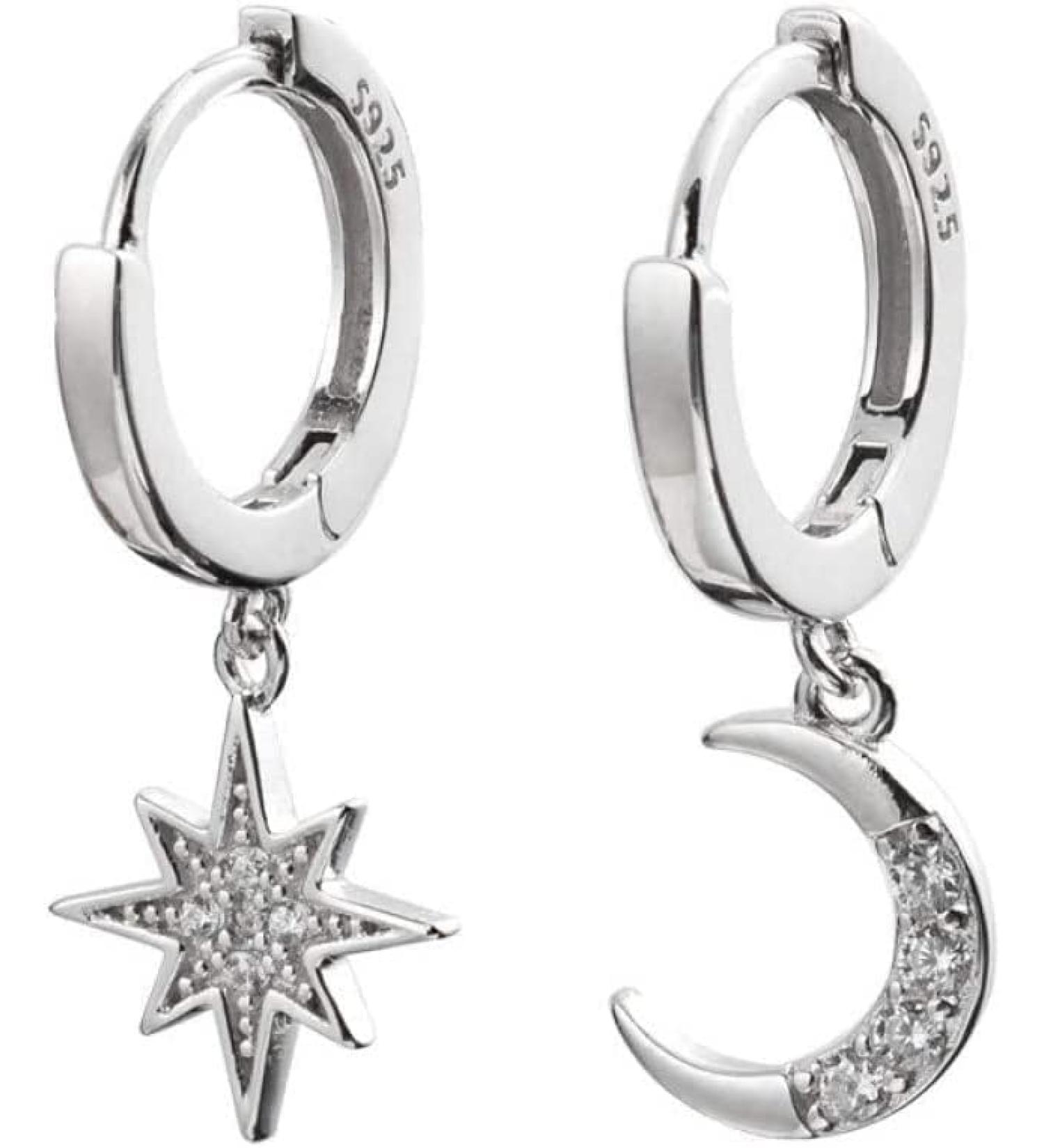 Ear Stud Earrings for Women Asymmetric Pendant Ear Clips Female Delicate Simple Vintage Ear Buckle Party Gift e Ear Studs - Buy Online on GoSupps.com
