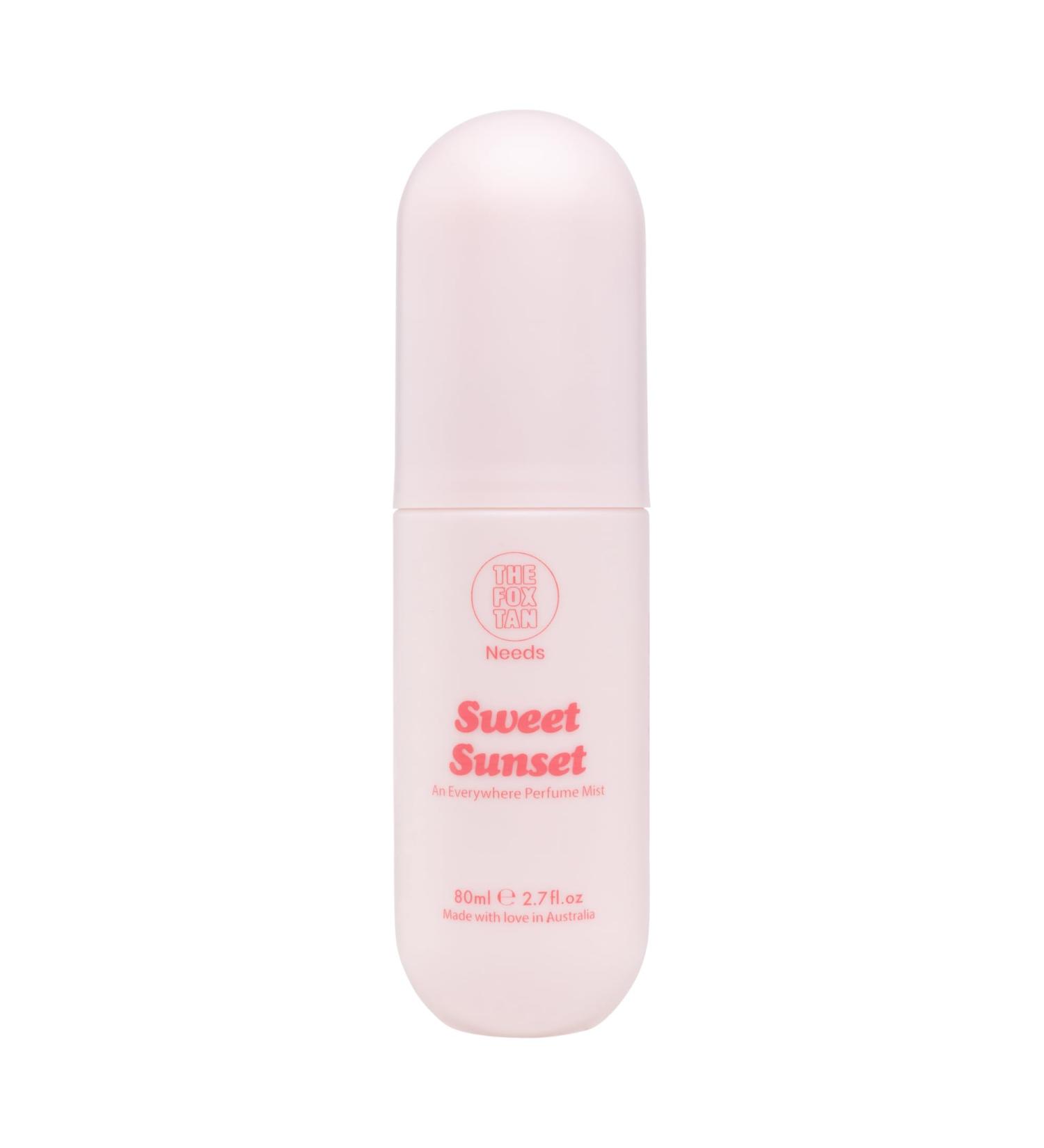 THE FOX TAN Everywhere Perfume Mist Sweet Sunset Scent Spray for Women Long-Lasting Scent Vegan & Cruelty-Free 80mL Everywhere Perfume Mist 80ml - Sweet Sunset - Buy Online on GoSupps.com