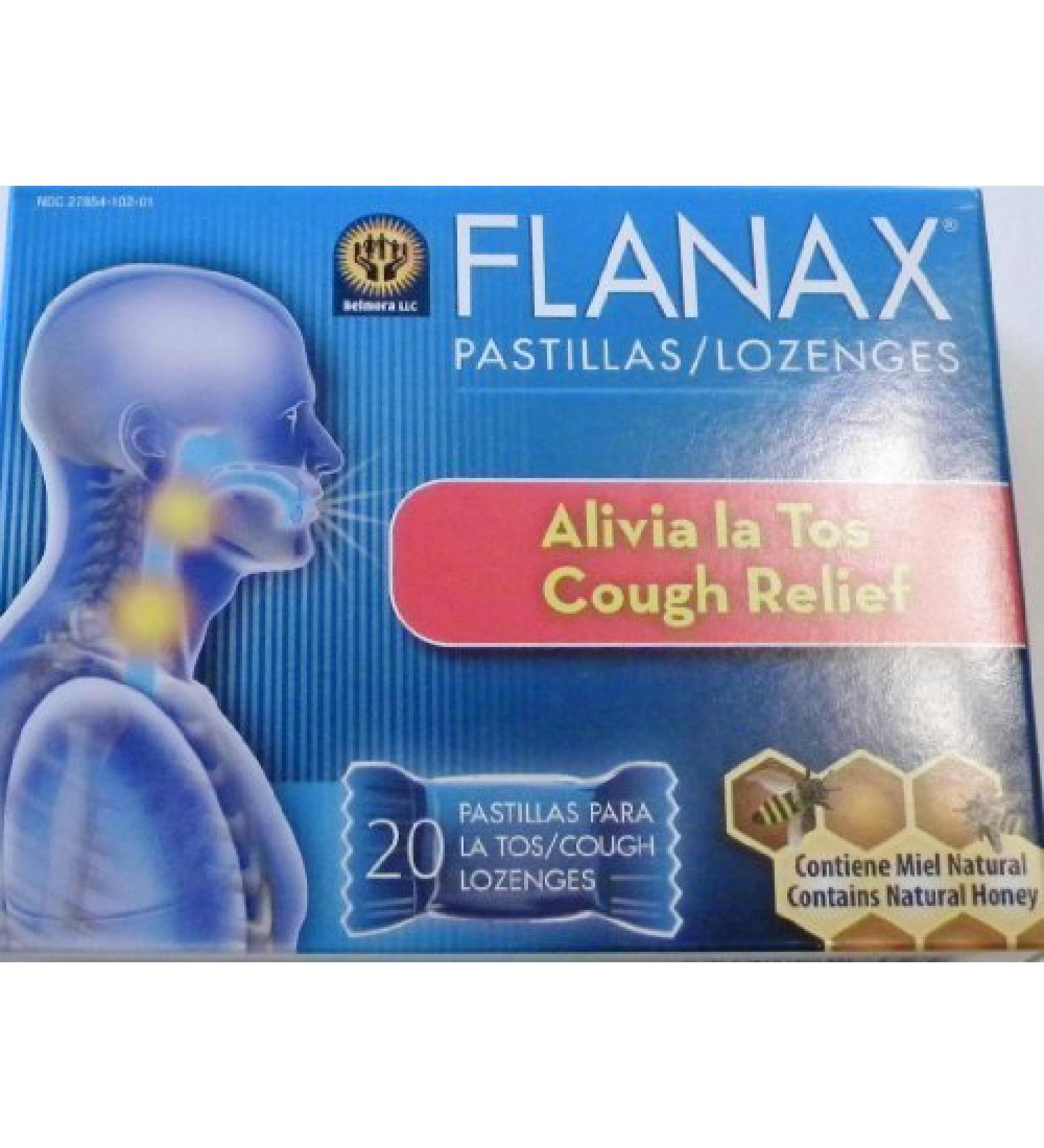 Flanax Throat Lozenges / Pastillas Para La Tos by Flanax