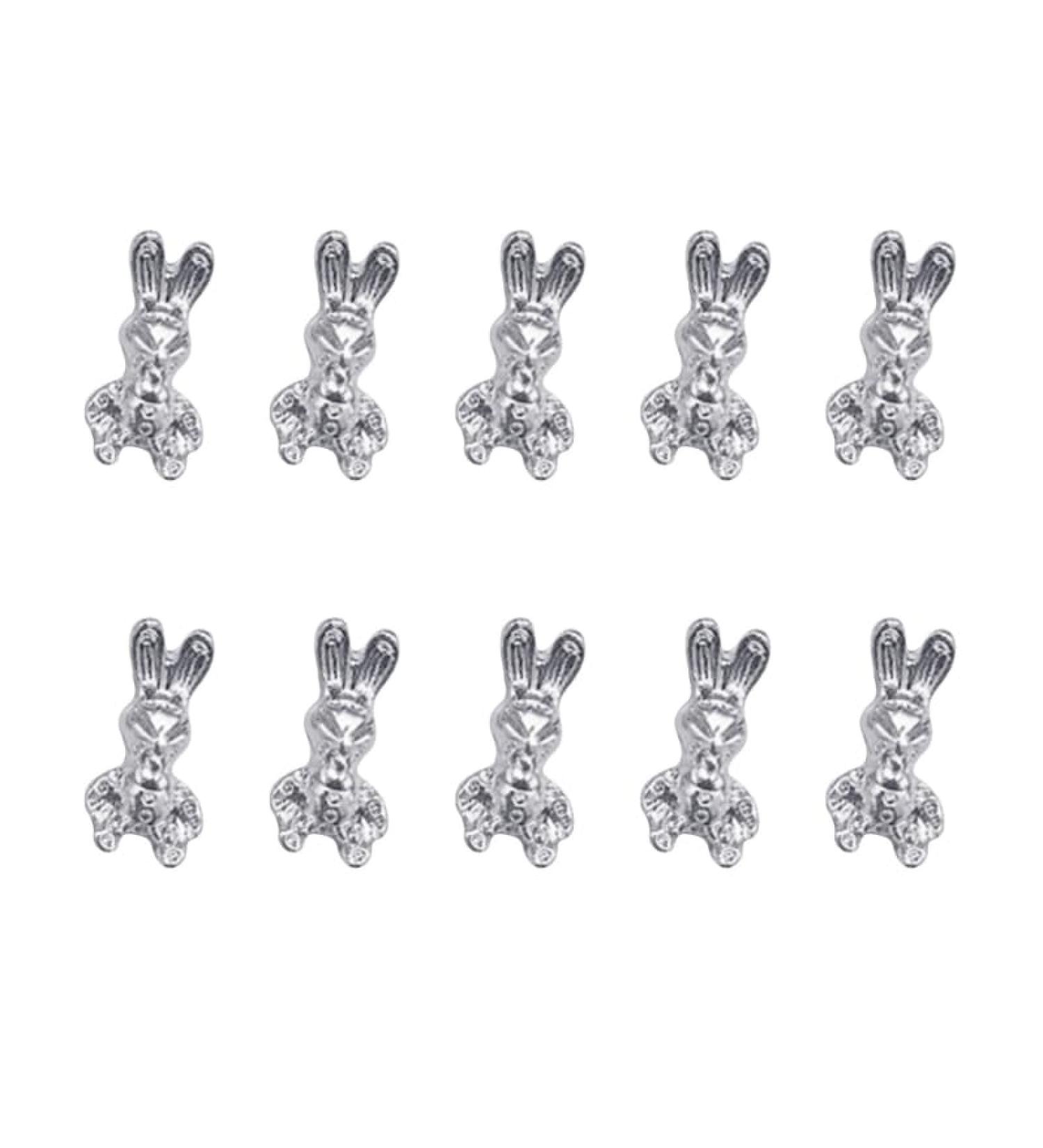 Metal Nail Art Studs 3D Metal Nail Art Jewelry Decorations Bows Rabbits Moon Multi-Shapes Nail Decoration Accessories Nail Art Jewels - Buy Online on GoSupps.com