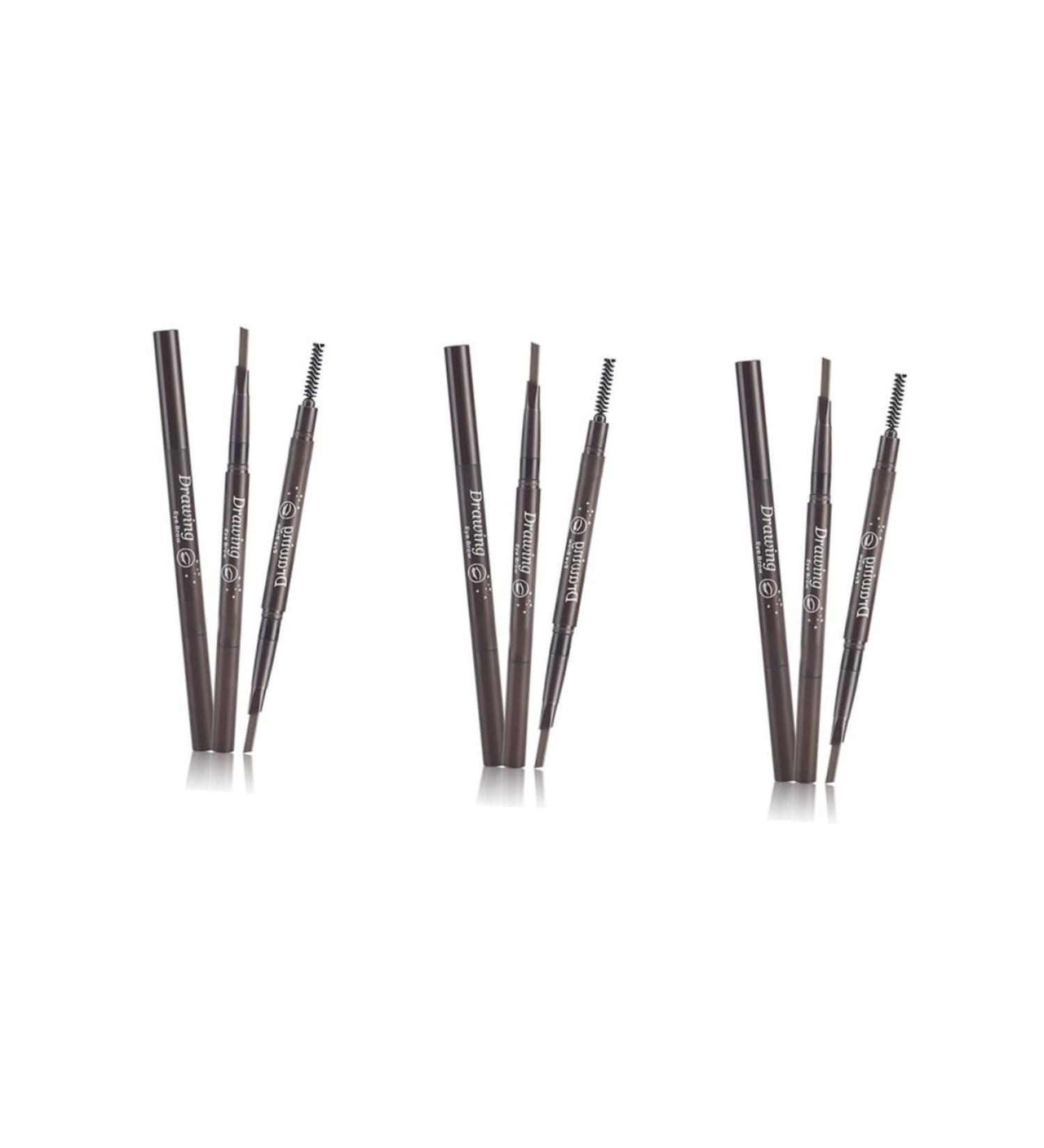 VINTORKY 3pcs 2 1 Eyebrow Pencil Brush Rotate Eyebrow Pencil Brow Brush Double Headed Eyebrow Braider Tool - Buy Online on GoSupps.com