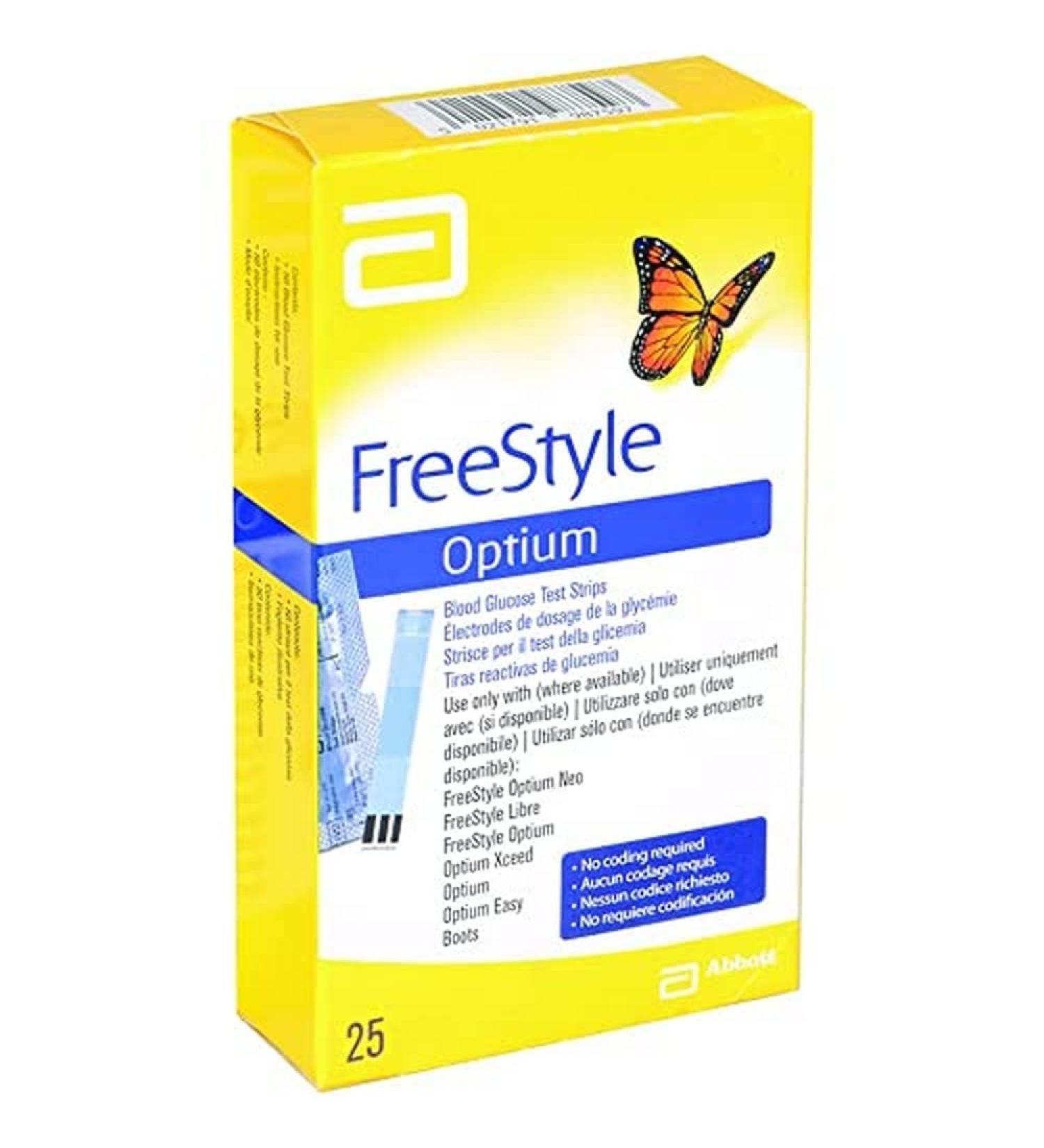 ( 0009 ) ABBOTT DIABETES CARE ITALIA OPTIUM PLUS 25STRIPS