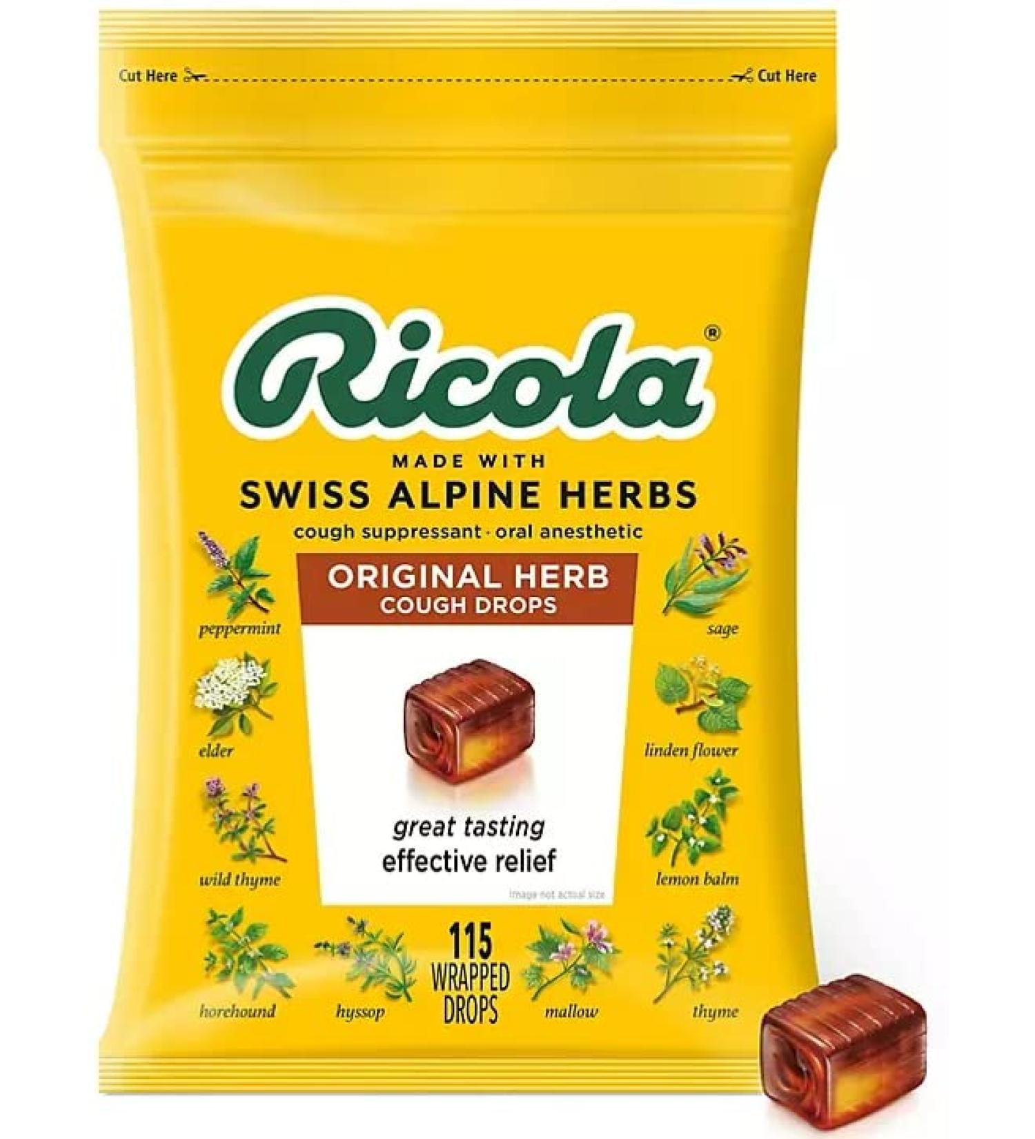 Natural Herb Cough Drops - Original 115 ct | Soothing Herbal Remedies - Buy Online on GoSupps.com