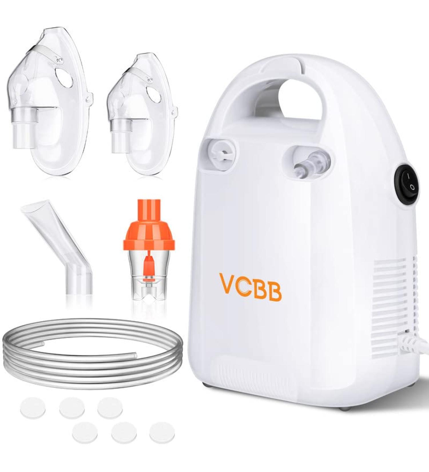 Compact Cool Mist Nebulizer for Kids & Adults - Home Use Nebulizer Machine with Mask & Mouthpiece for Breathing Issues - Buy Online on GoSupps.com