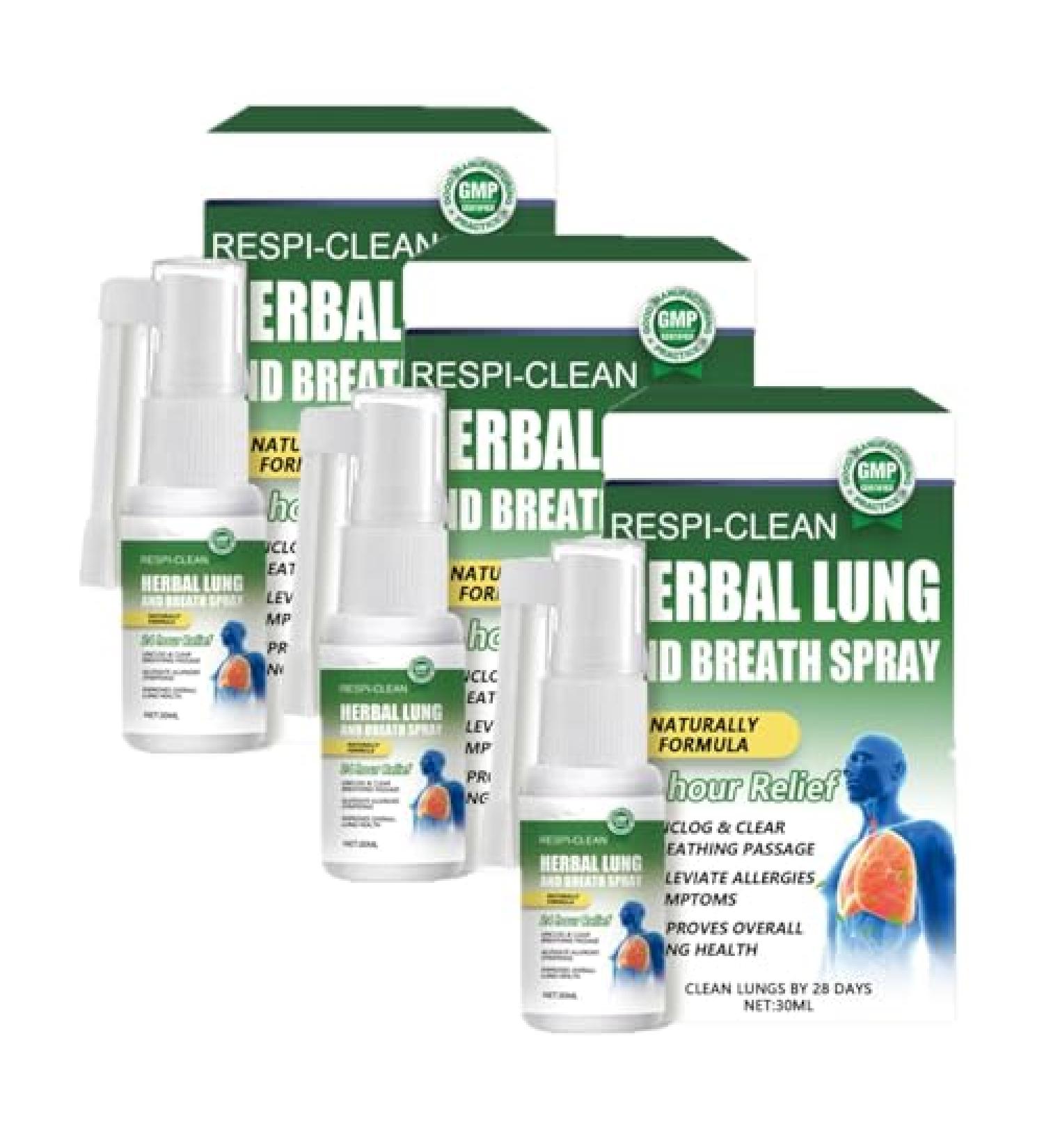 Lovilds Herbal Cleaning & Repair Spray - Lung Cleansing Solution | Furzero Respiclean 3PCs - International Shipping Available - Buy Online on GoSupps.com