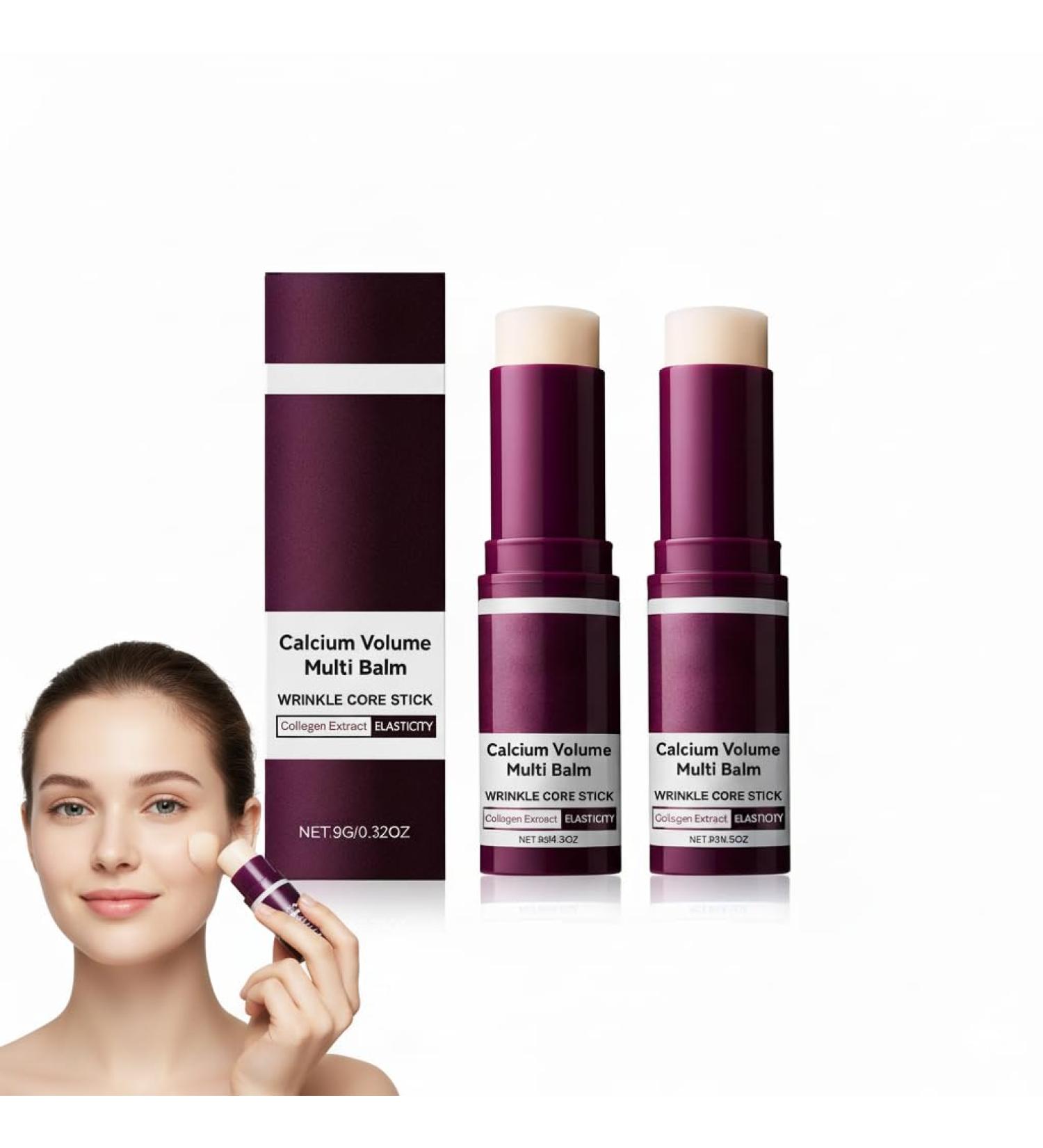  HNYXEQJL Calcium Balm Multi Volume 2 Pack - Moisturizing Sticks - Moisturizing Cream - Peel Shot Repair - Moisturizing Cream - Lifting Serum Sticks - Collagen Calcium Multi Cream - Buy Online on GoSupps.com