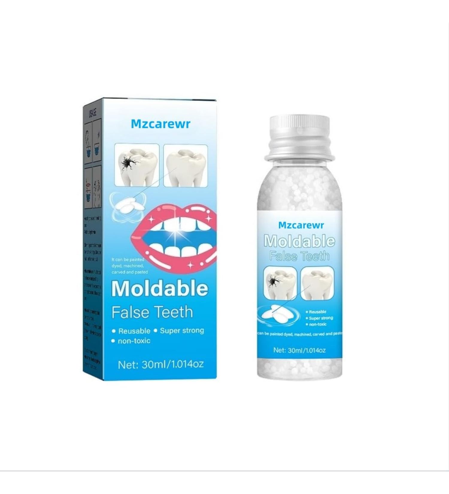 Mzcarewr Temporary Artificial Teeth Cosmetic Teeth for Missing Gaps Broken Teeth Repair - Buy Online on GoSupps.com