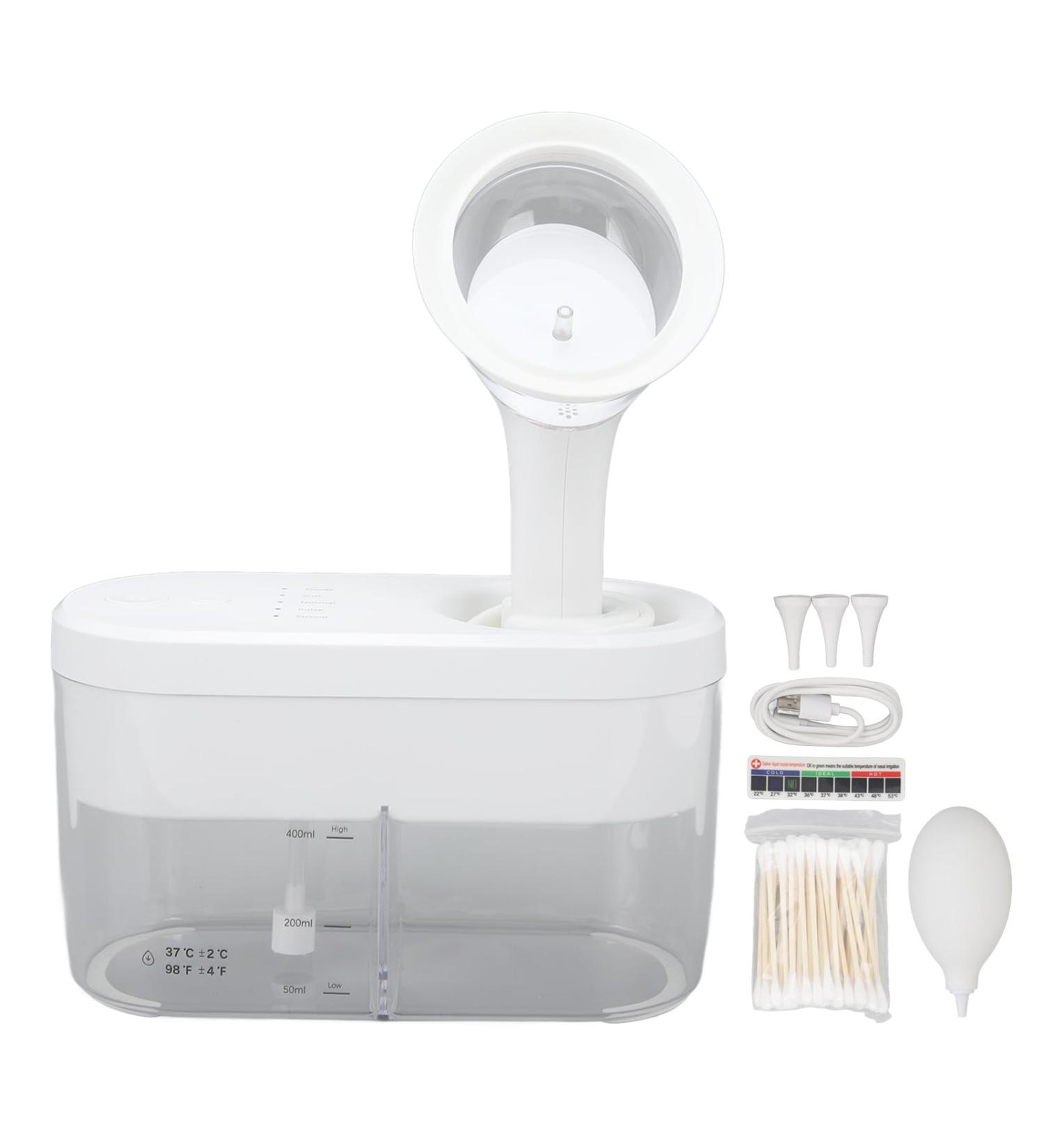 Electric Ear Wax Removal Tool - Professional Irrigation Flushing System with 4 Cleaning Modes for Adults & Kids - White Kit - Buy Online on GoSupps.com