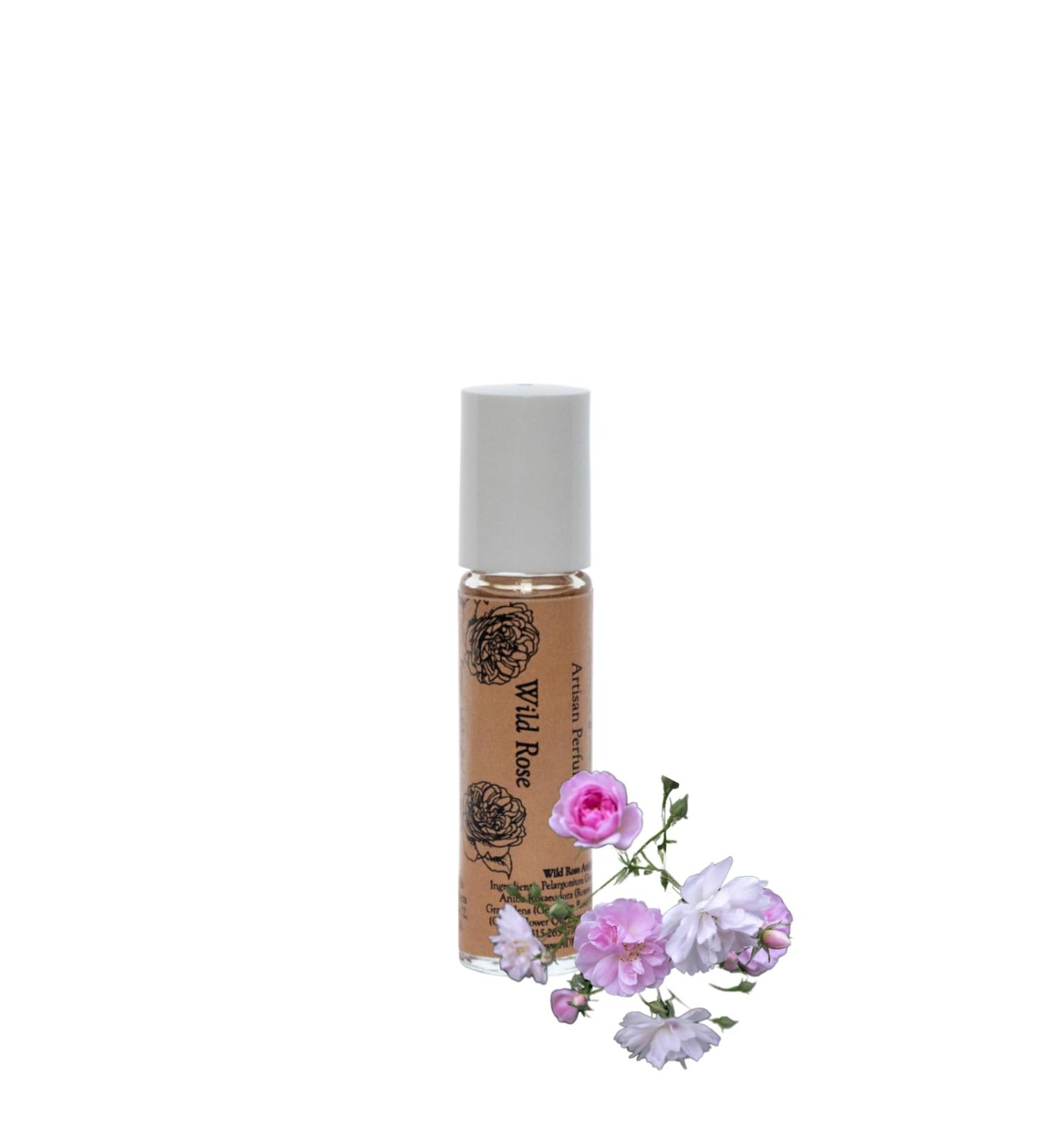 ADK Wild Rose Artisan Perfume Roller .33 oz (10 mL) Natural Hypoallergenic & Clean Perfume for Women & Men with Notes of Wild Rose Rose Geranium Clove Cinnamon & Sweetgrass 0.33 Fl Oz (Pack of 1) - Buy Online on GoSupps.com