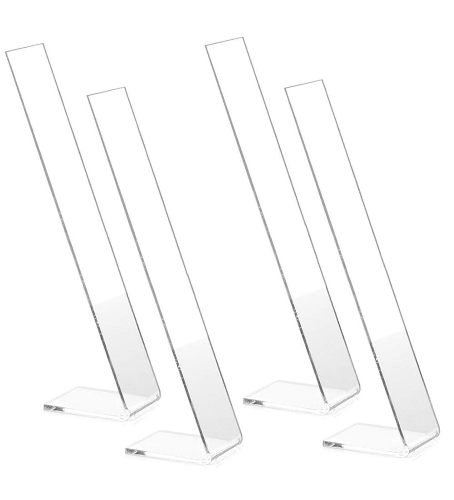 Clear Acrylic Hair Clip Display Stand - 4 Piece L-Shaped Barrette Organizer - Buy Online on GoSupps.com