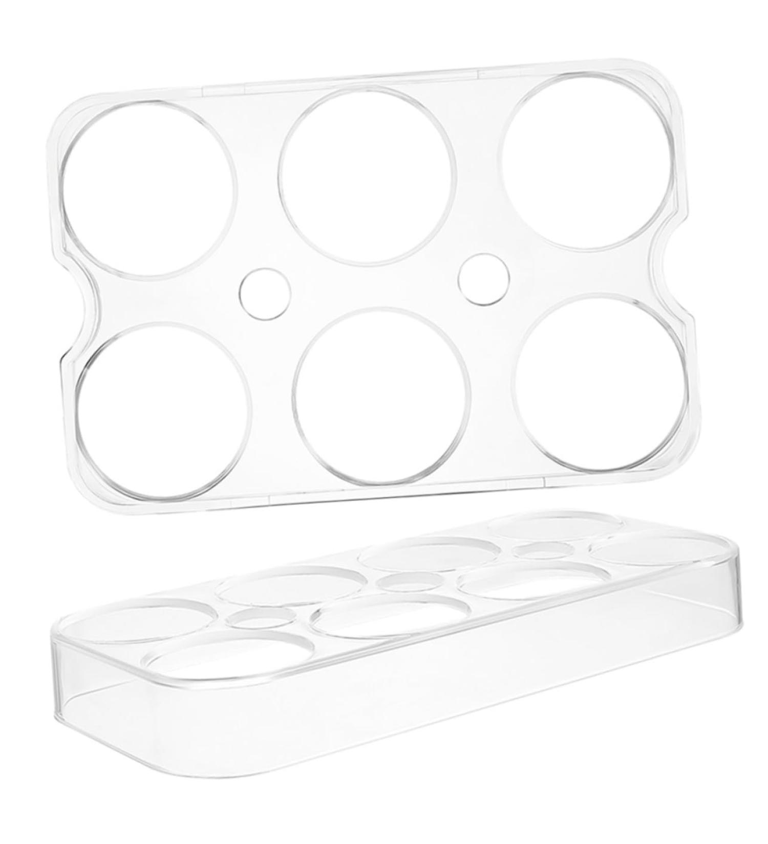 RORPOIR 2pcs Fridge Eggs Egg Holder Refrigerator Kitchen Egg Holder Egg Racks Egg Tray Storage Box No Cover - Buy Online on GoSupps.com
