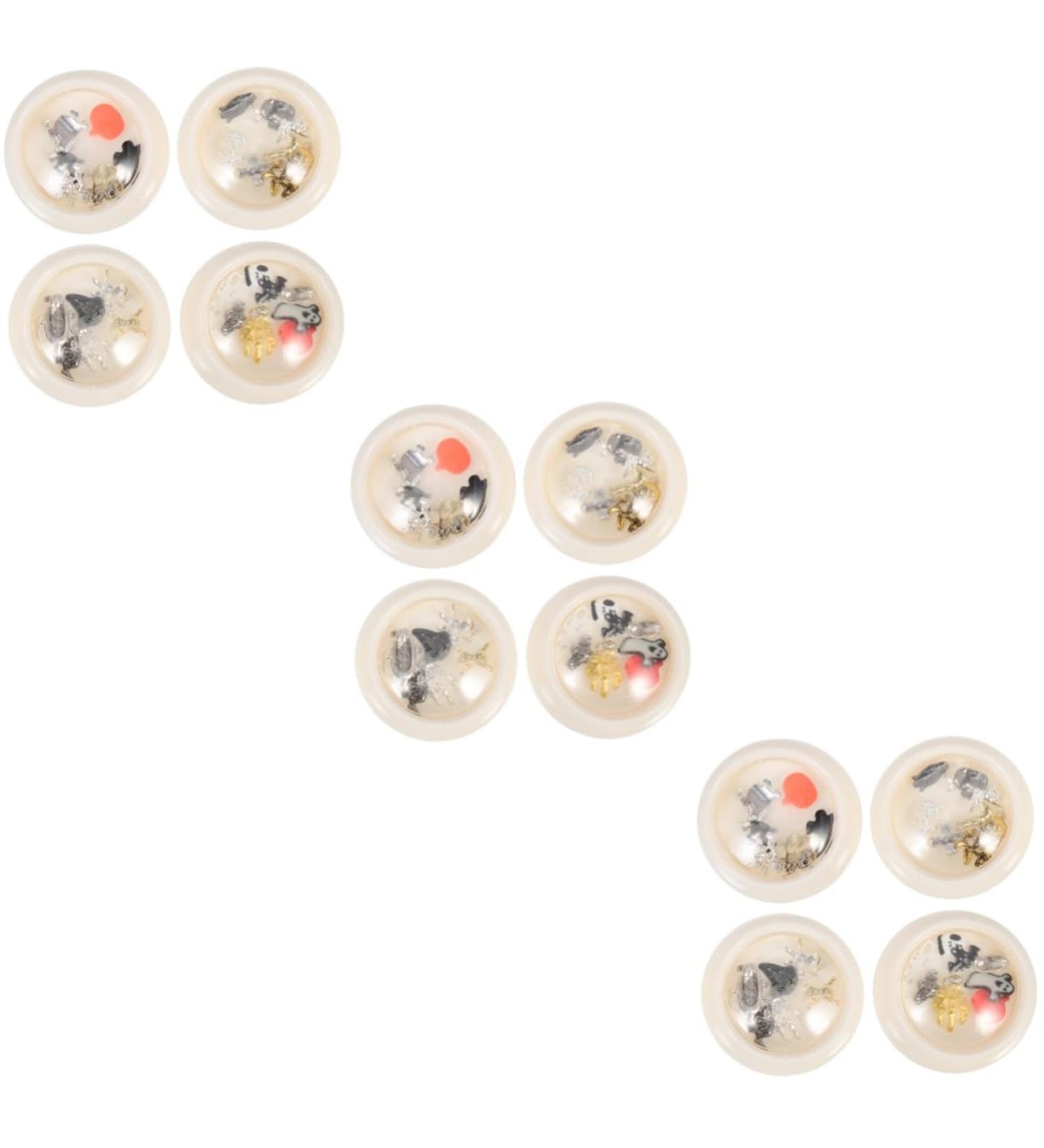 Beavorty 12 Boxes halloween manicure halloween makeup halloween make up Nail decorations for Halloween DIY Halloween nail decorations gemstones for nails nail art gems punk nail charms flat - Buy Online on GoSupps.com