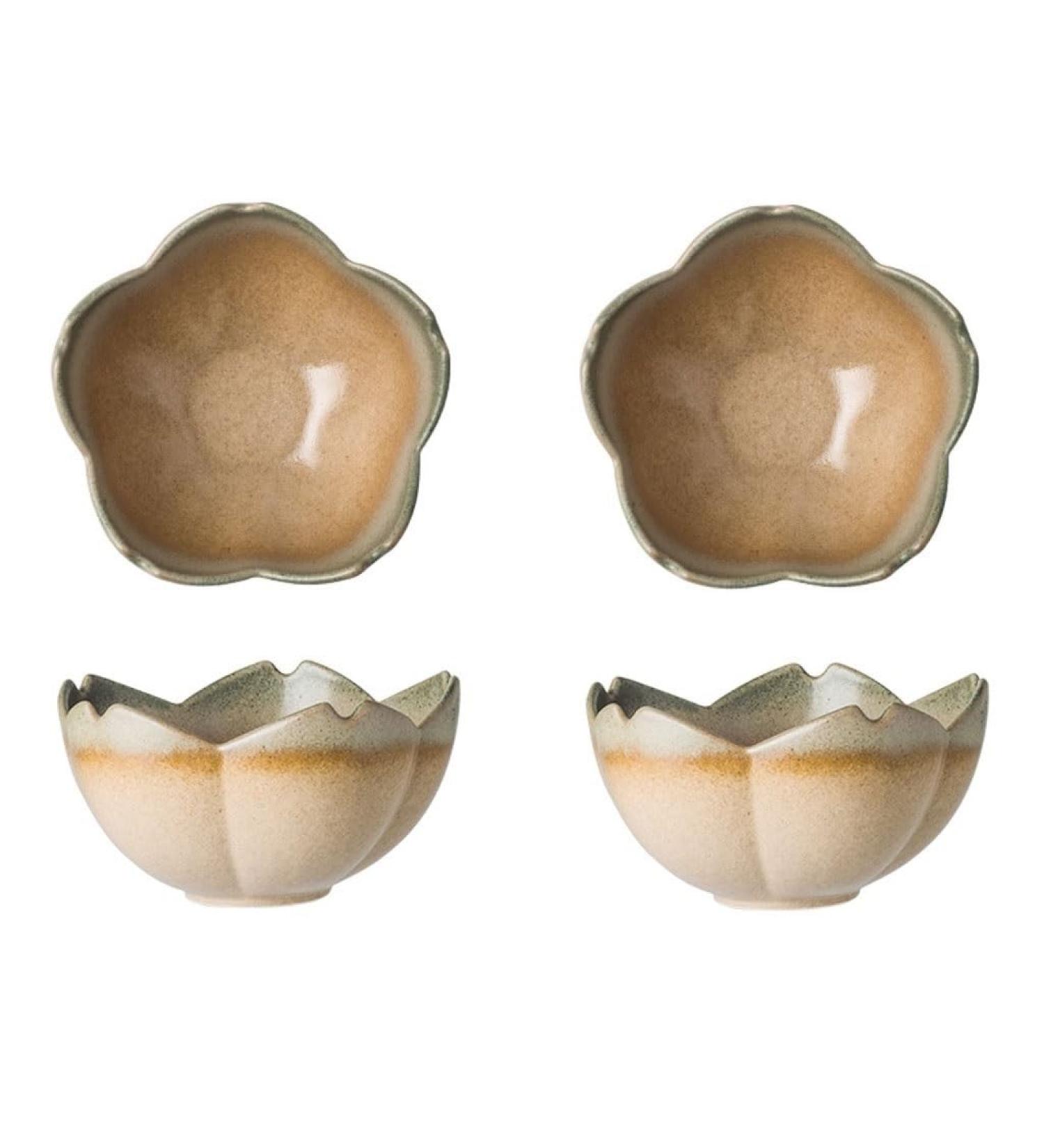 Fruit Bowl Snack Containers Soy Sauce Set Flower Shape Ceramic Appetizer Plate Dipping Bowl Mini Condiment Bowl Soy Sauce Vinegar Snack Salad Olive Oil Breakfast Bowls (Color : D) (B) - Buy Online on GoSupps.com