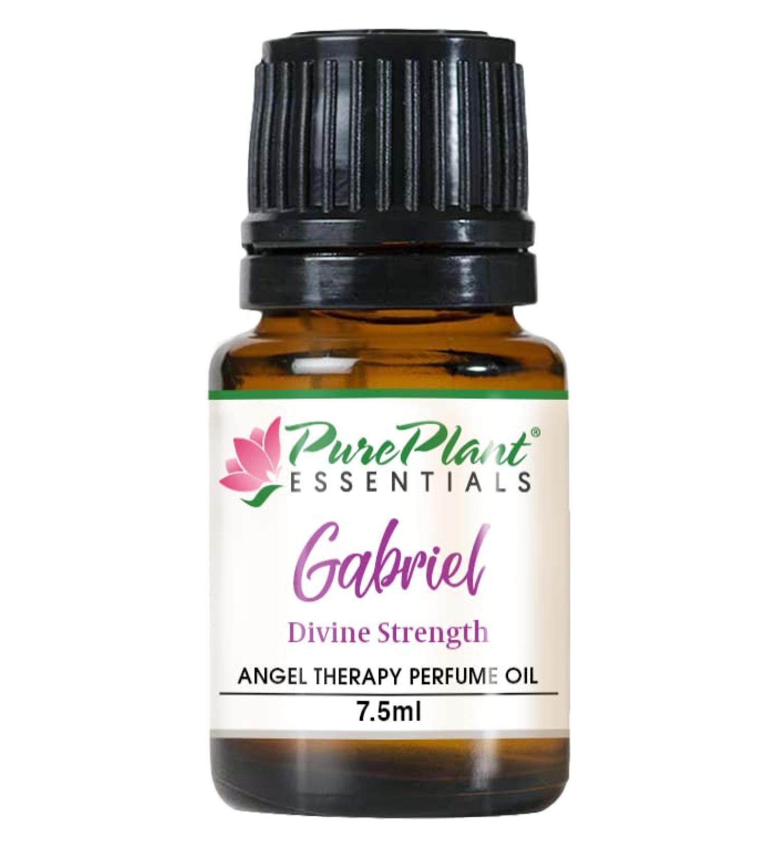 PurePlant Essentials Gabriel Angel Therapy Perfume Oil Organic and Wild Crafted Essential Oils Blend Diluted in Light Coconut Oil - 7.5 ml (1/4 Ounce) - Buy Online on GoSupps.com