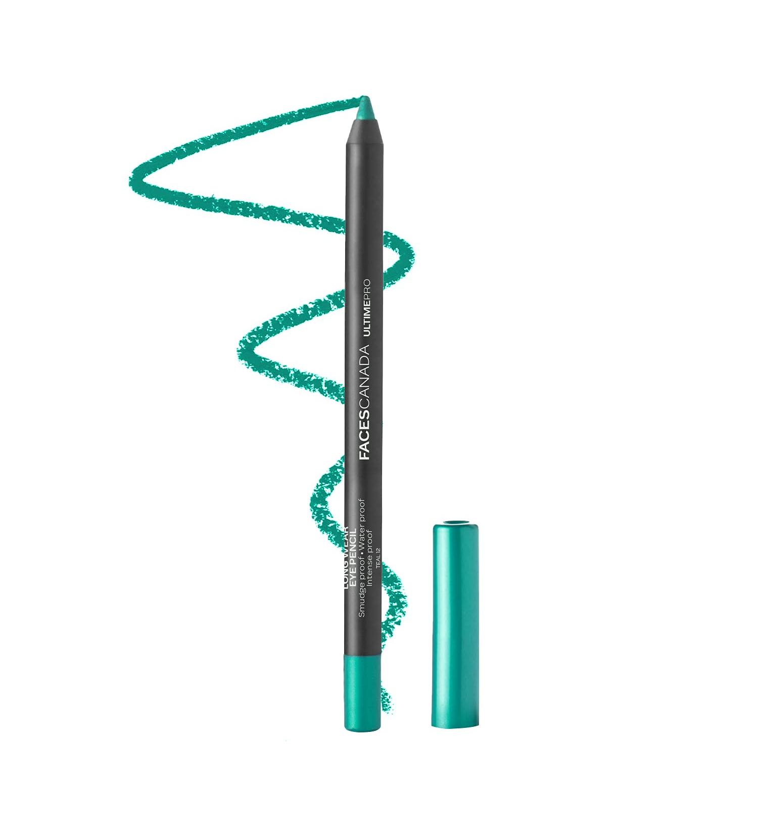 FACESCANADA Longwear Eye Pencil - Waterproof, Smudge Proof, Intense Color - Teal (Green) - 0.04 Oz - Buy Online on GoSupps.com