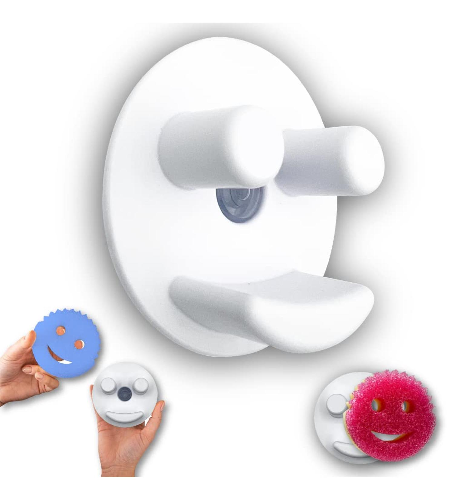 Sponge Caddy 1pk - Suction Cup Installation - White Color - Storage Theory - (Pack of 1) - Buy Online on GoSupps.com
