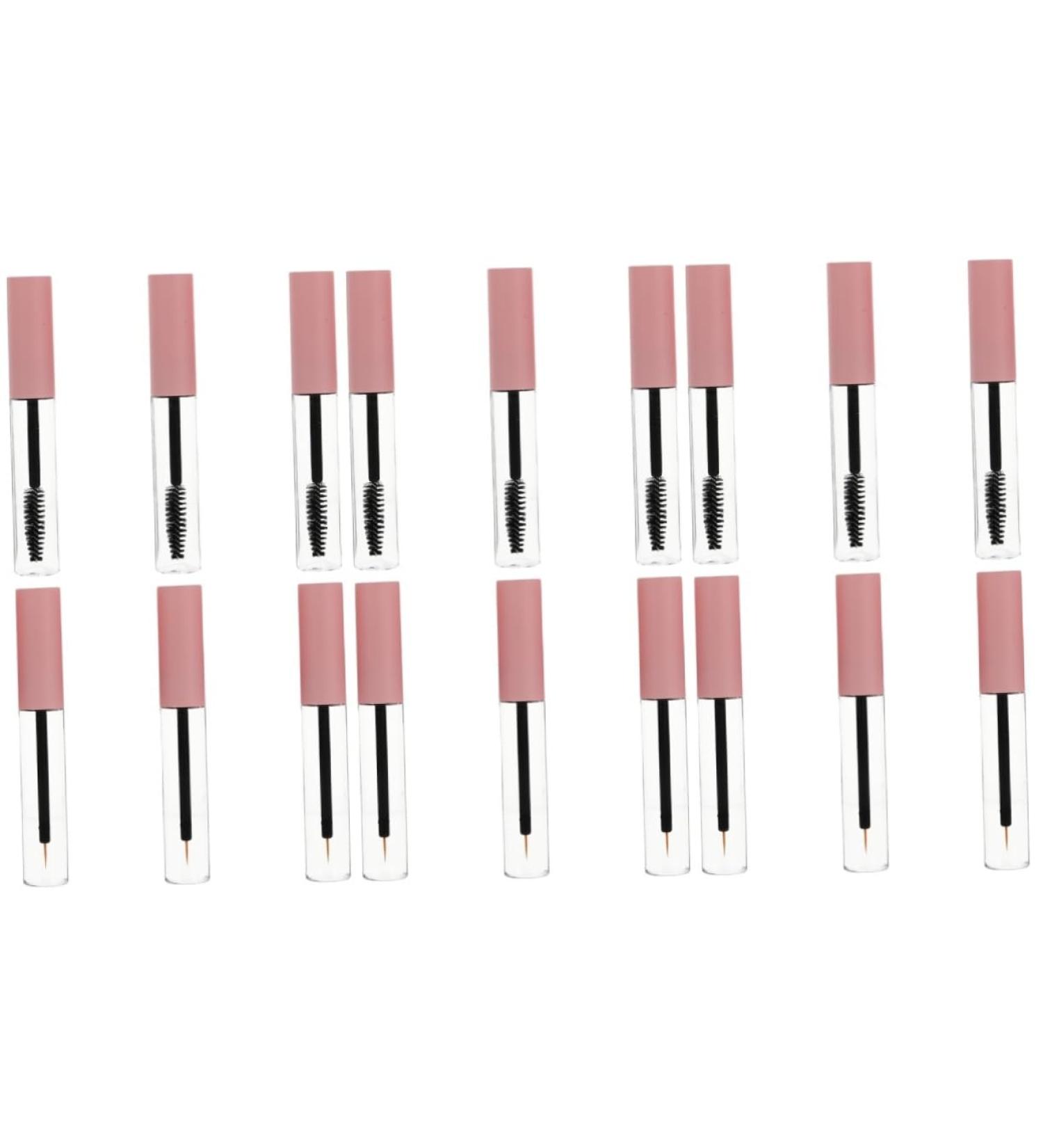 FOMIYES 18 Pcs Eyeliner Stick Best Mascara Tubes Lip Gloss Wand Tube Transparent Mascara Wands The Pet 1 g (Pack of 1) Pinkx3pcs - Buy Online on GoSupps.com
