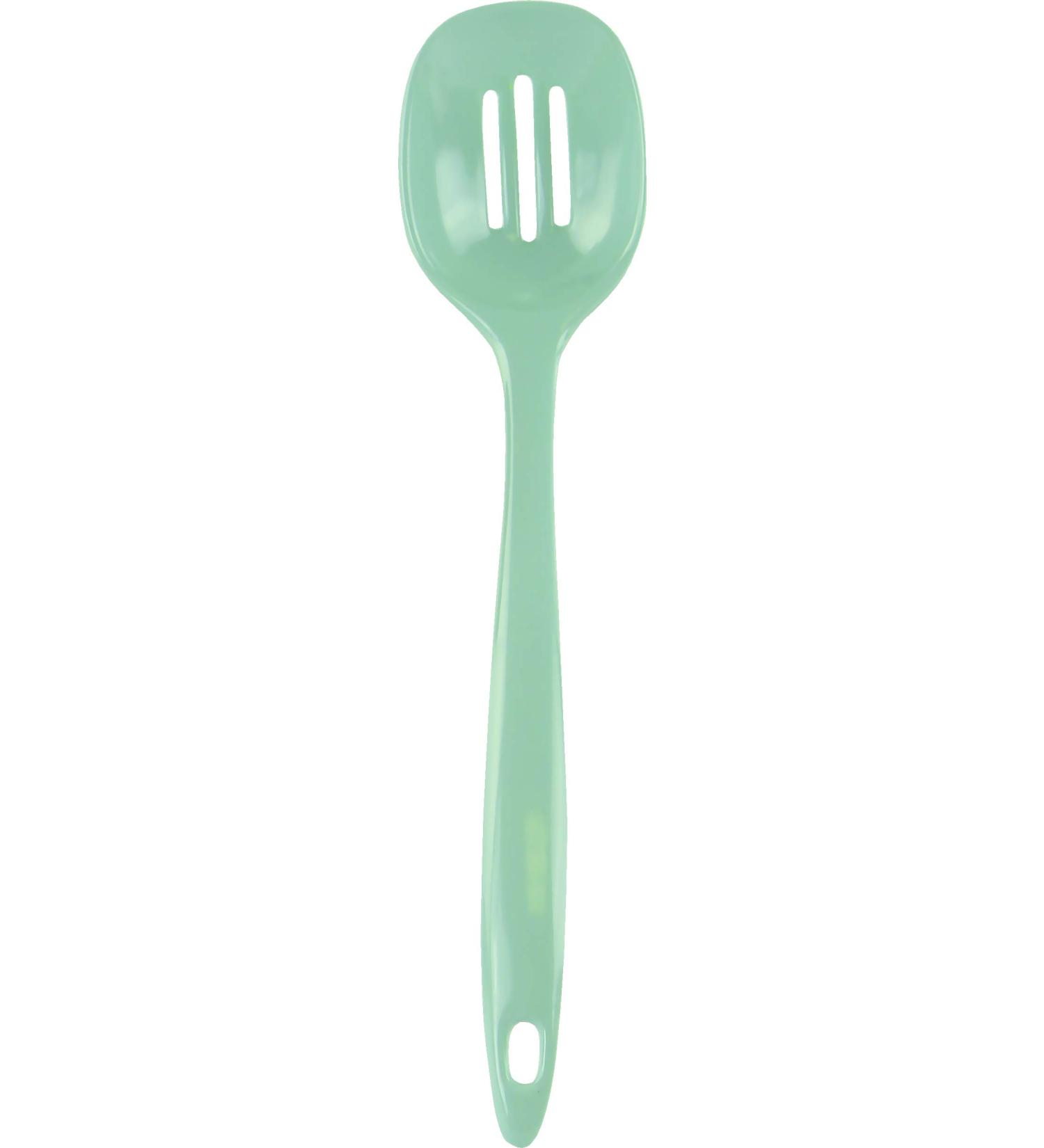 Reston Lloyd Melamine Slotted Spoon Kitchen Premium Quality Utensil with Heat Resistant Ergonomic Handle Durable BPA-Free Plastic Seafoam 11.5 inch Long One Piece Seafoam - Buy Online on GoSupps.com