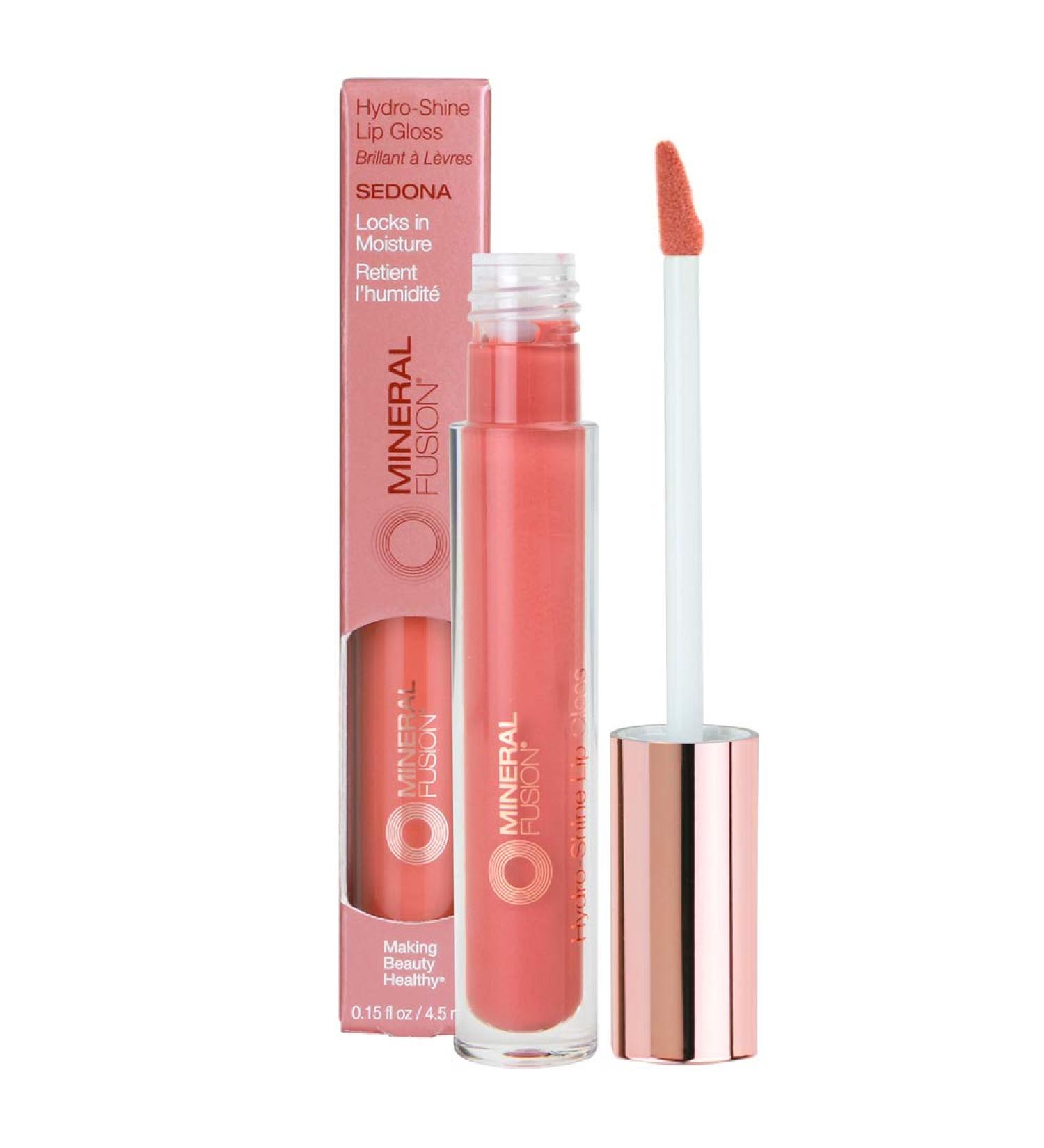 Mineral Fusion Hydro-Shine Lip Gloss Sedona - 0.15 Ounces | Long-Lasting Gloss for Hydrated Lips - Buy Online on GoSupps.com