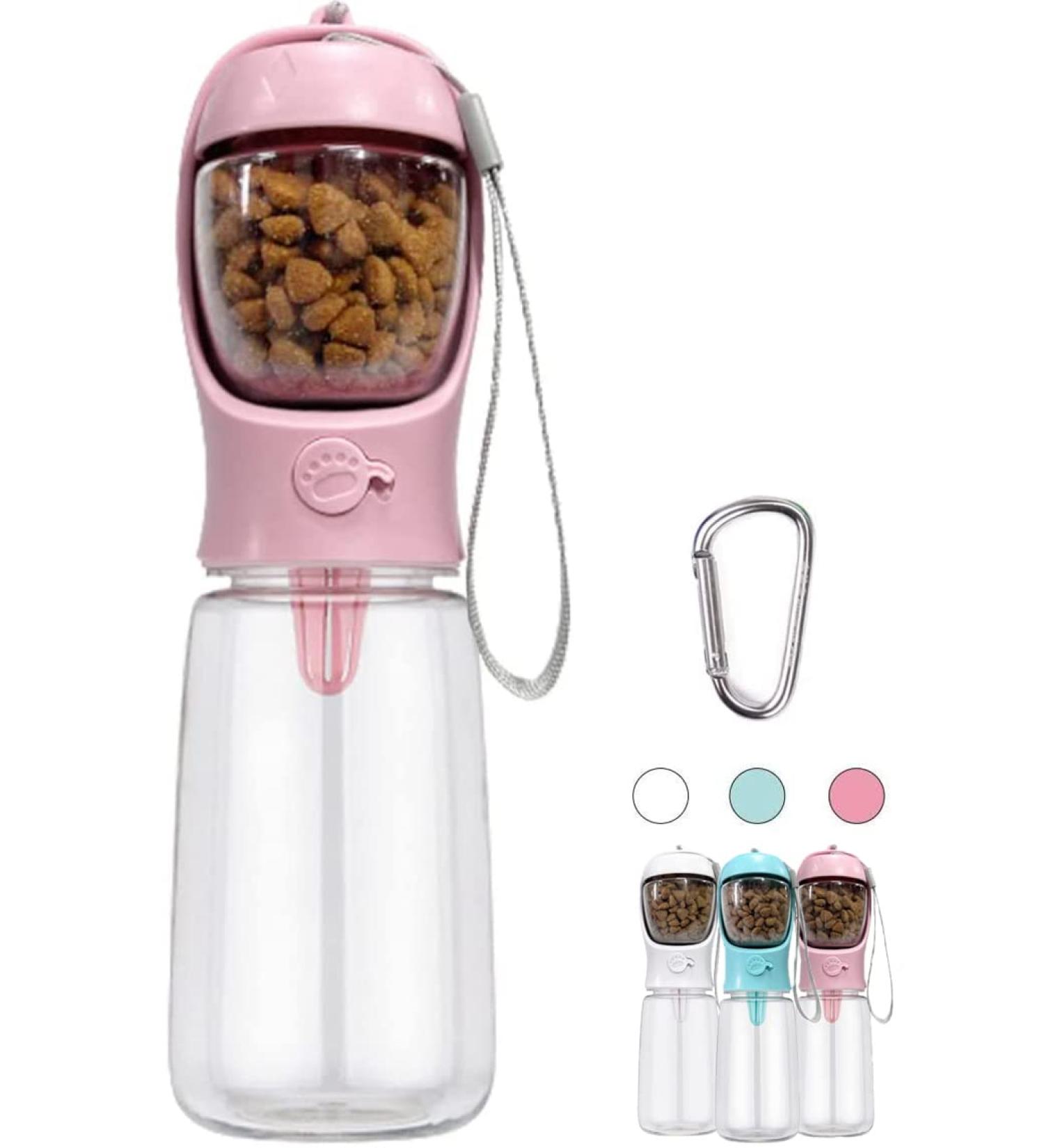 Buy Cotop 550ml Portable Dog Water Bottle & 100ml Feed Bottle - Pink Travel Solution for Dogs on the Go - Buy Online on GoSupps.com
