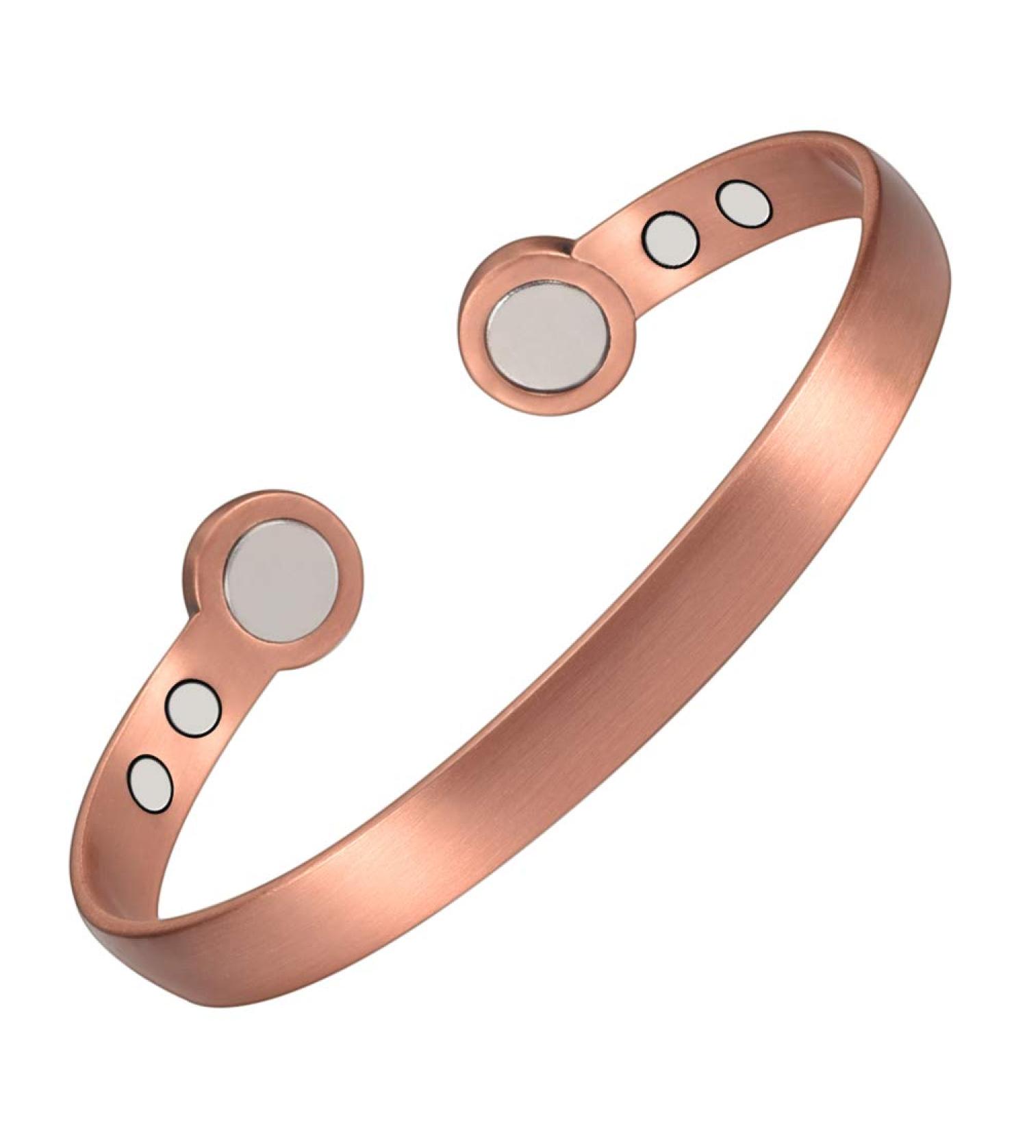 YINOX Magnetic Copper Bracelet for Men & Women | Adjustable 18cm | 6 Magnets | Ideal for Ages 13+ | International Shipping Available - Buy Online on GoSupps.com