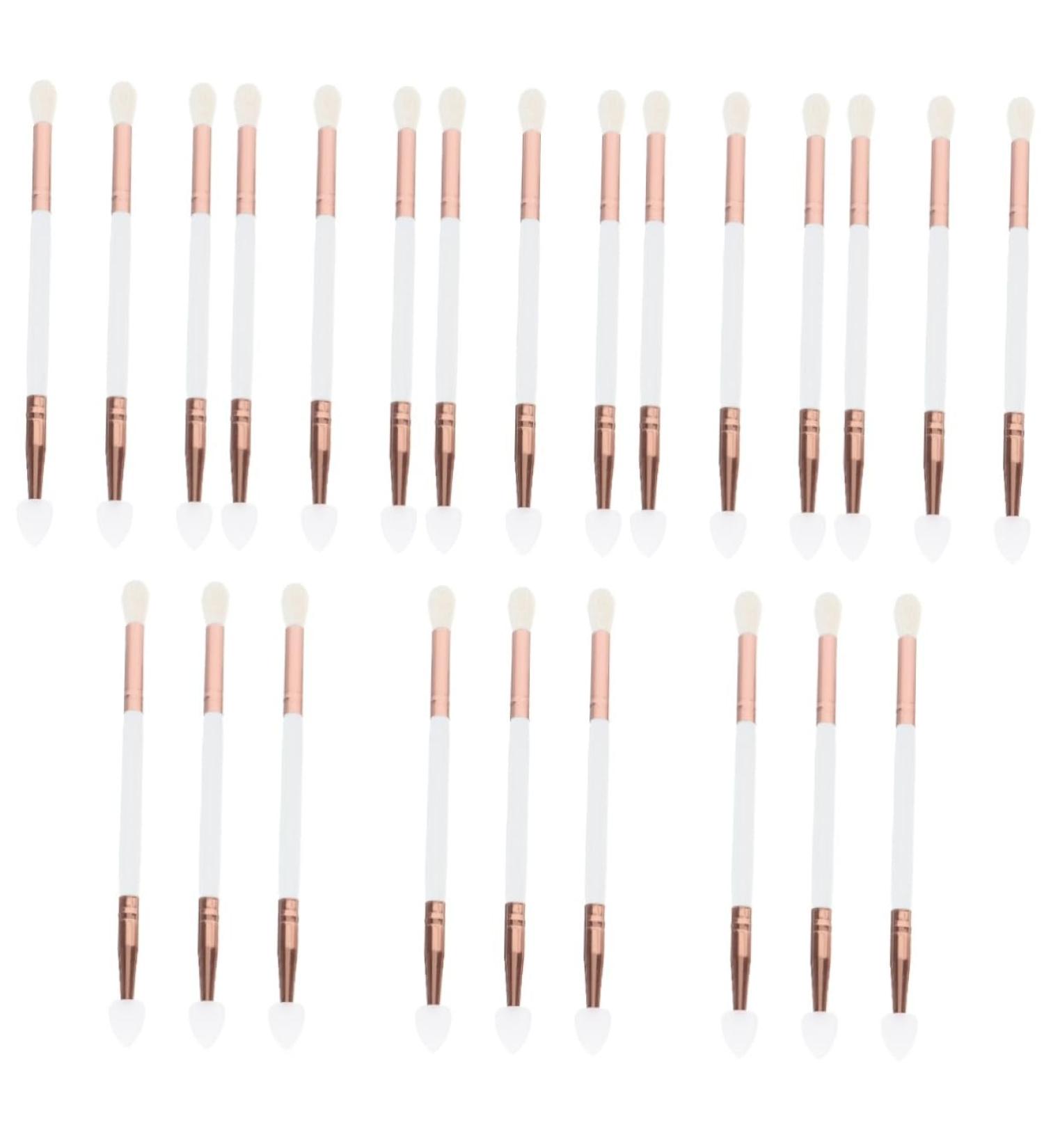 POPETPOP 24 Pcs Eye Shadow & Lipstick Brush Set | Travel Makeup Brushes with Wooden Handles for Women | Essential Eyeshadow Accessories - Buy Online on GoSupps.com