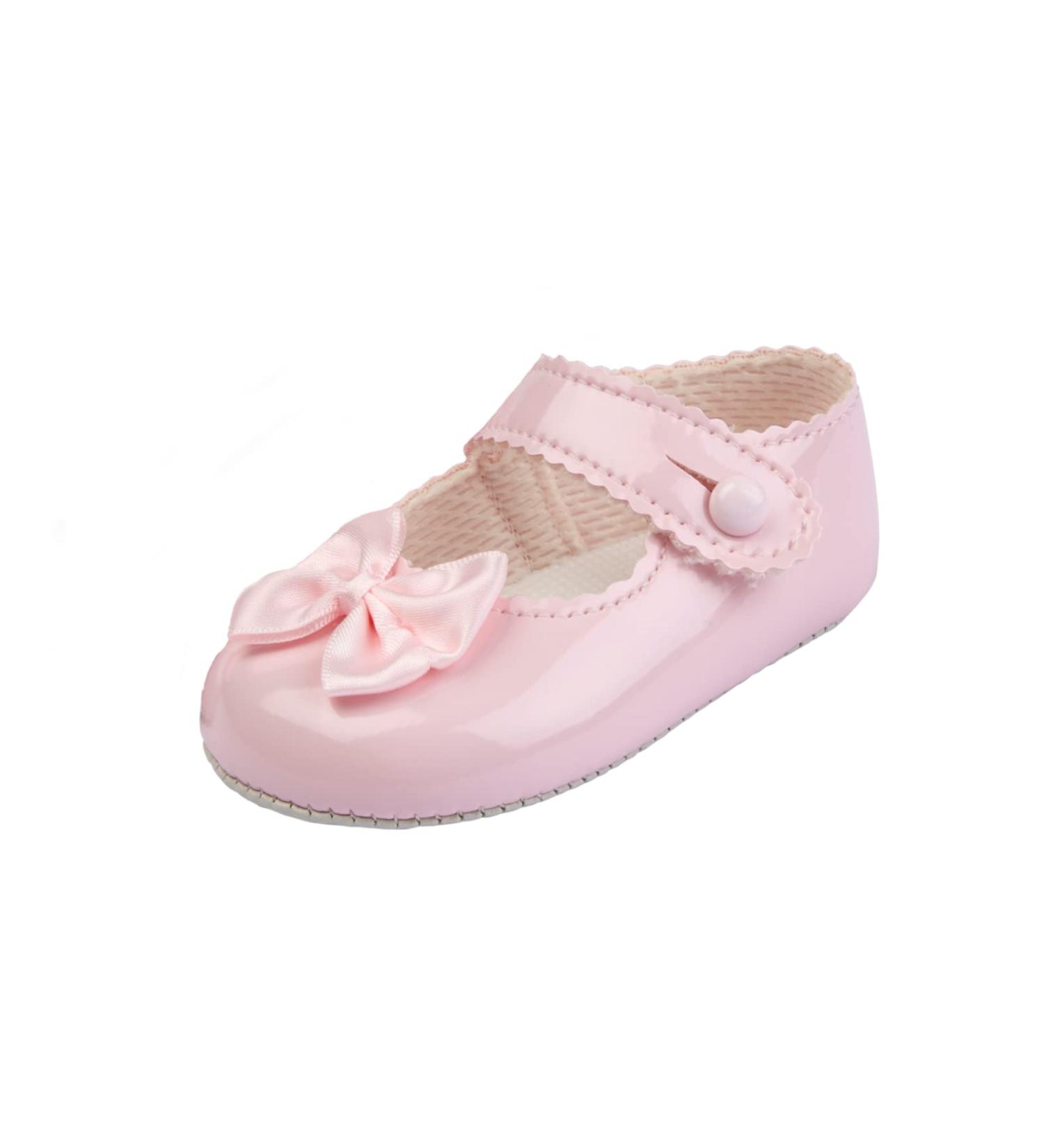 Early Days Baypods Baby Girls Soft Sole Pre Walker Shoes - Pink Patent (UK Size 1), Made in England - Buy Online on GoSupps.com